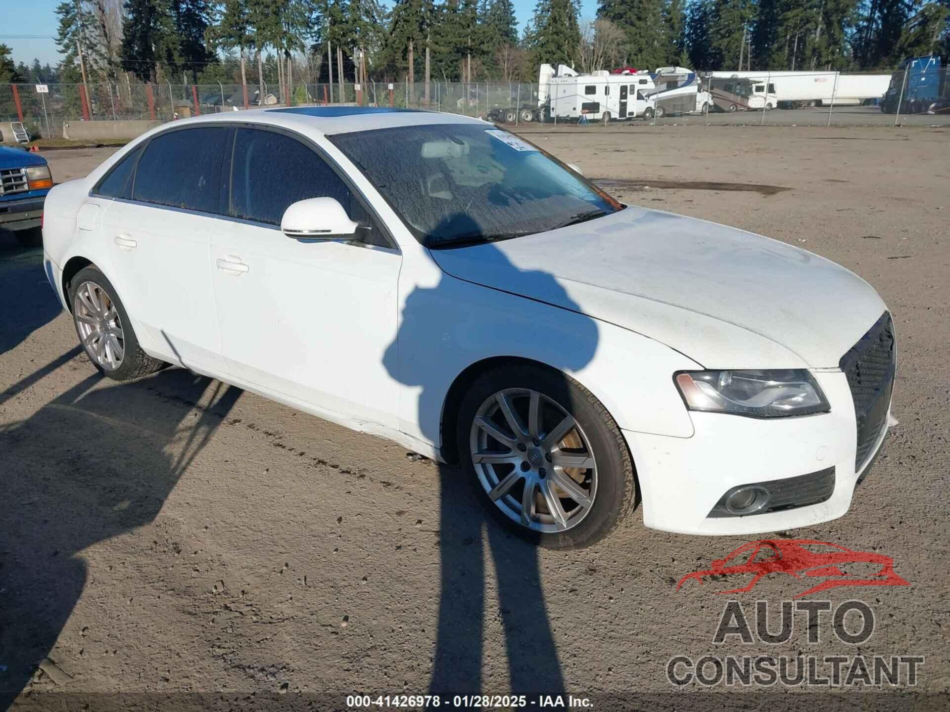 AUDI A4 2009 - WAUSF78K29N035139