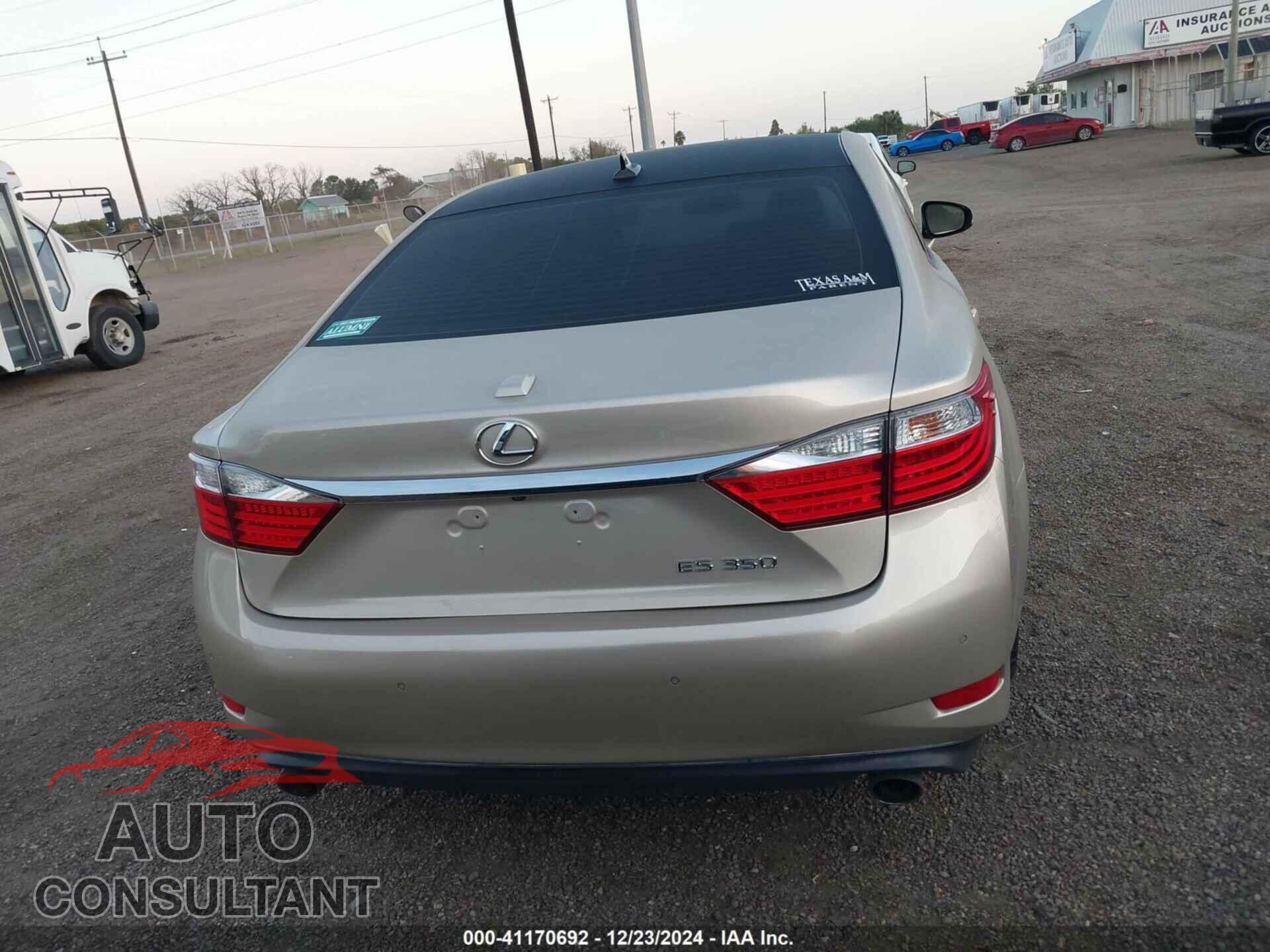 LEXUS ES 2013 - JTHBK1GG6D2000251