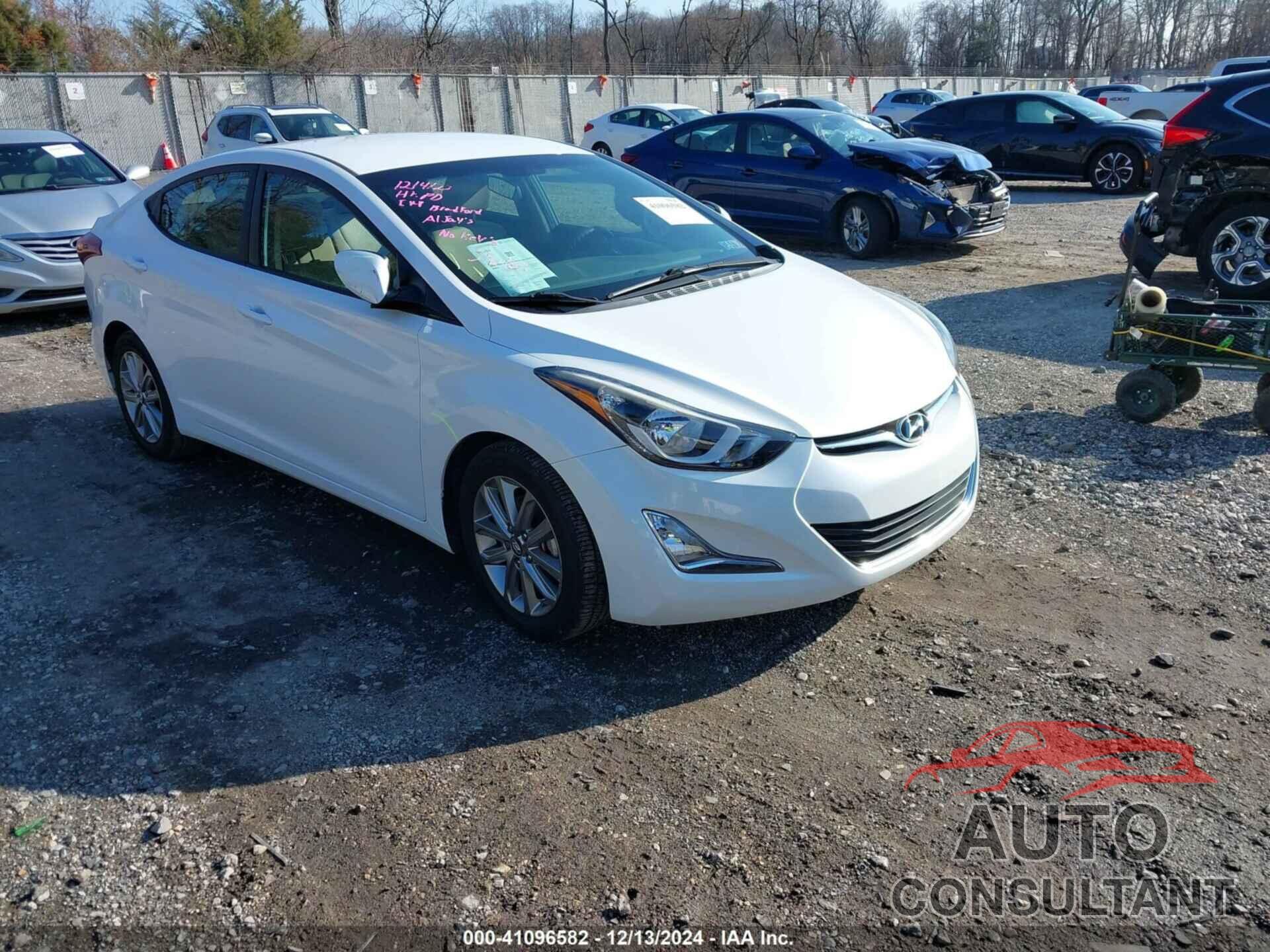 HYUNDAI ELANTRA 2016 - 5NPDH4AE0GH765251