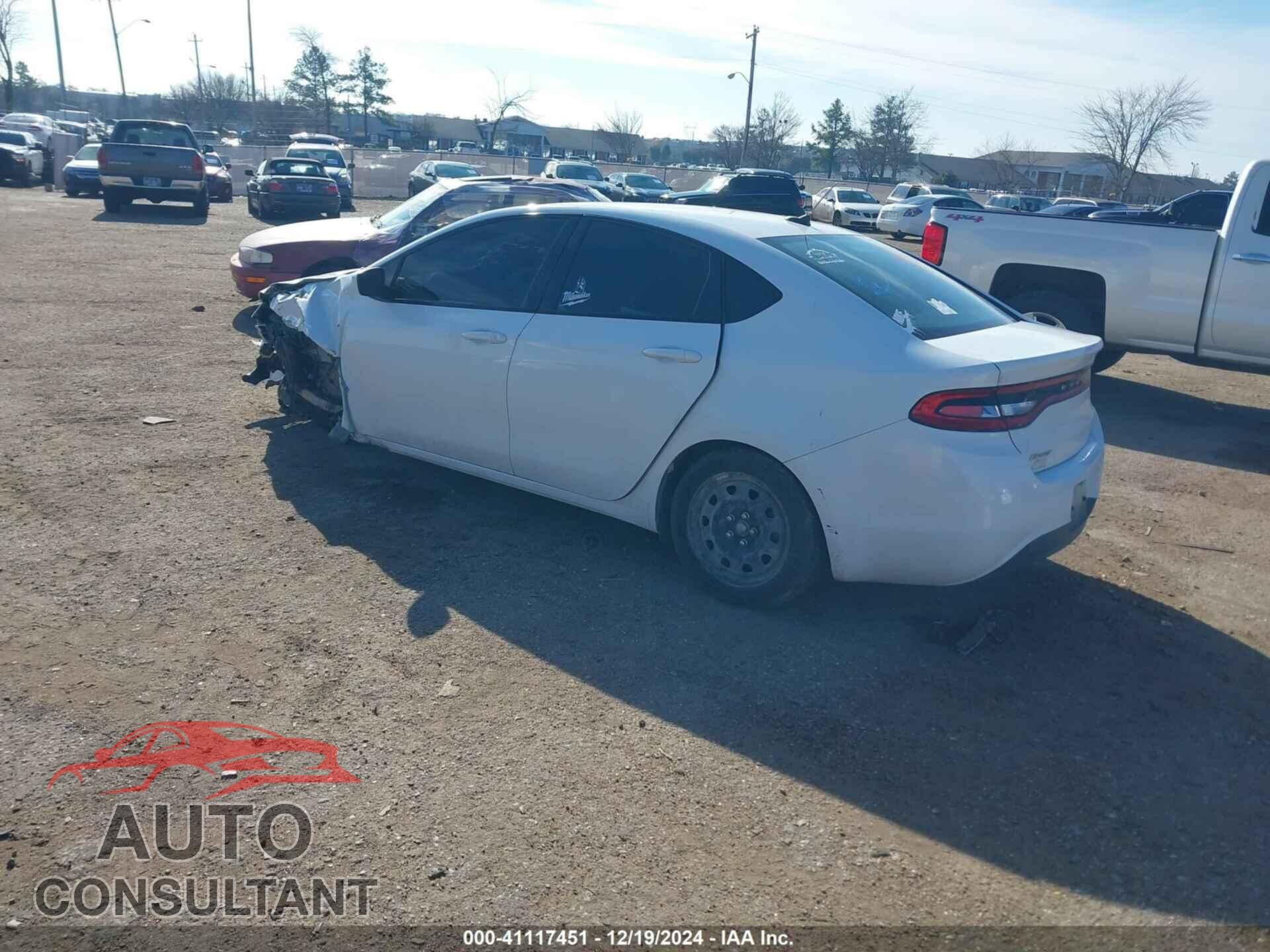 DODGE DART 2015 - 1C3CDFAAXFD415831