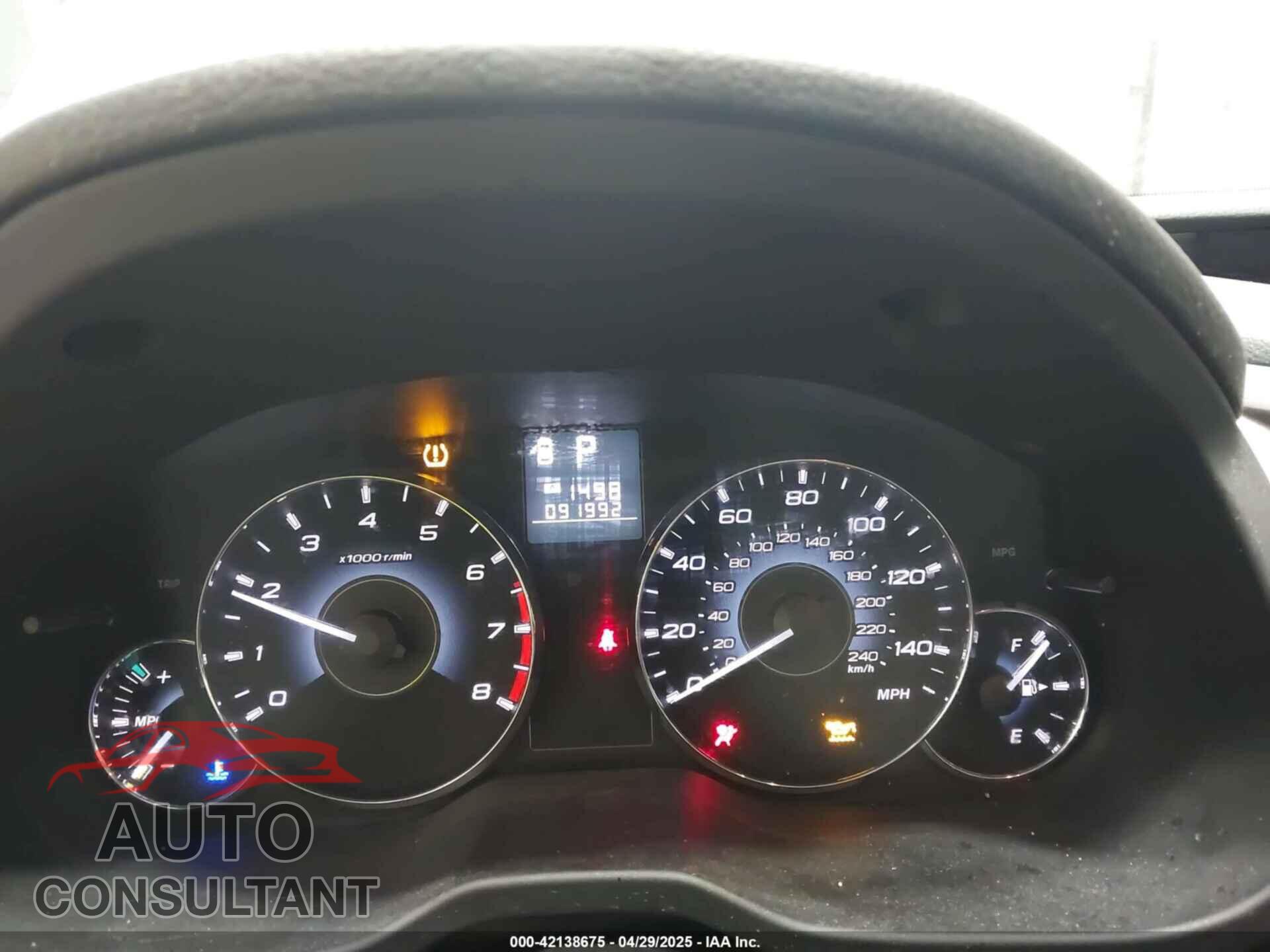SUBARU OUTBACK 2012 - 4S4BRBAC4C3277719