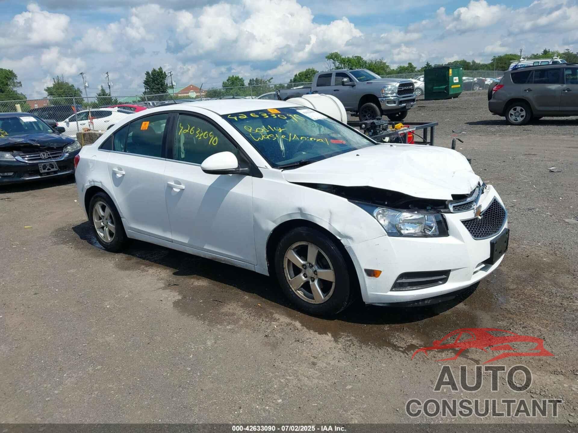 CHEVROLET CRUZE 2011 - 1G1PE5S98B7258858