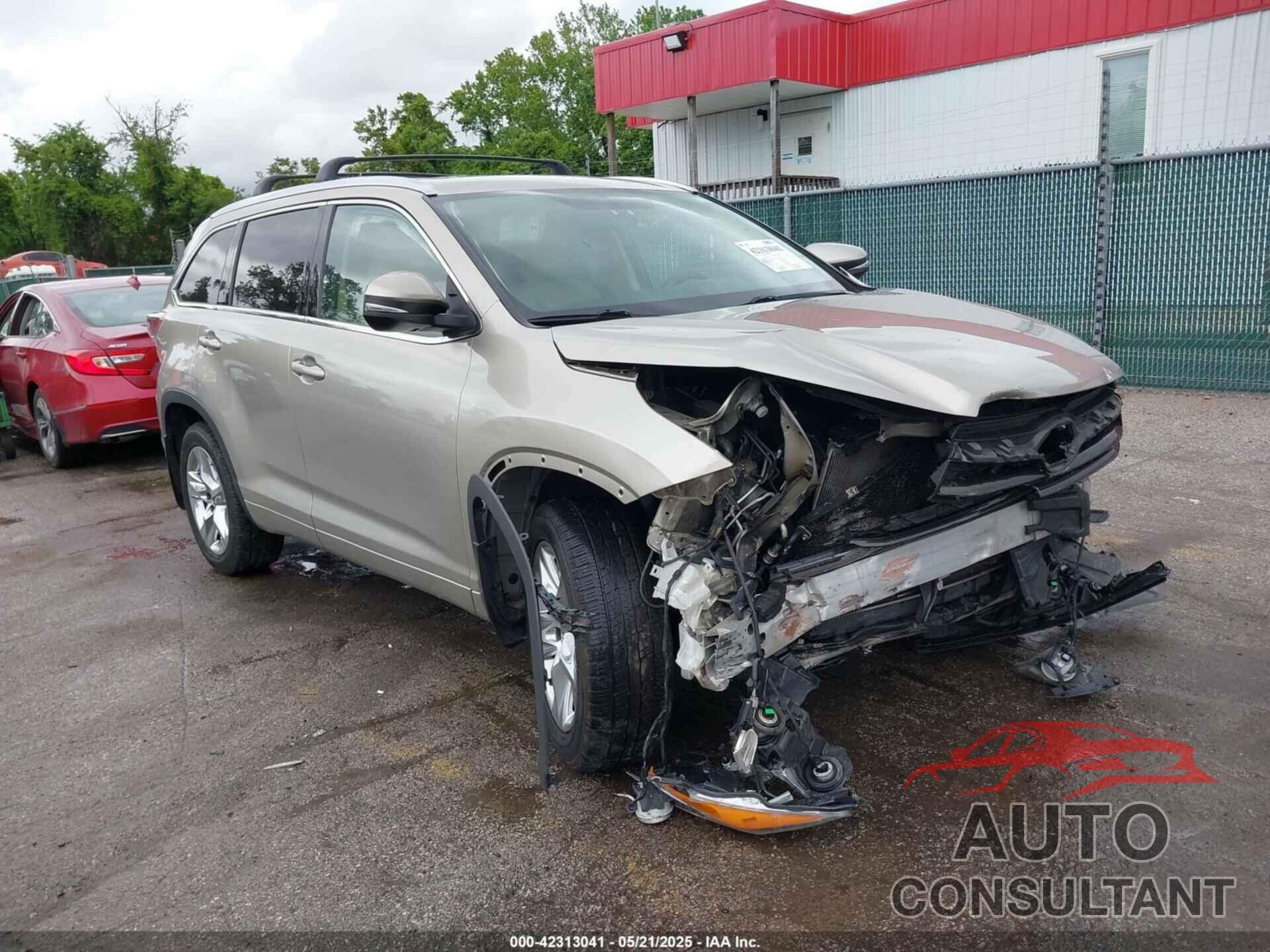 TOYOTA HIGHLANDER 2015 - 5TDDKRFH4FS133282