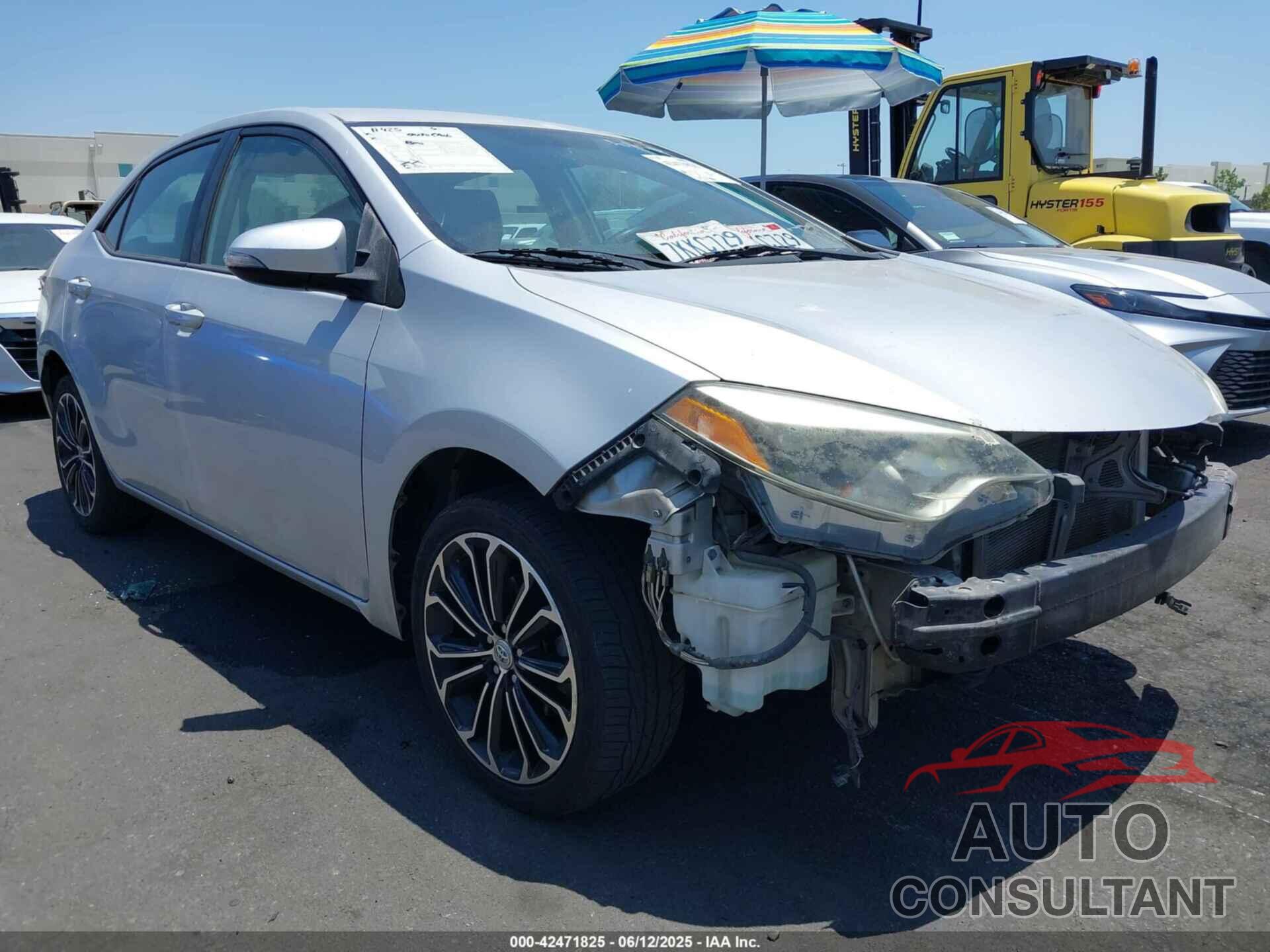 TOYOTA COROLLA 2015 - 5YFBURHE3FP201178