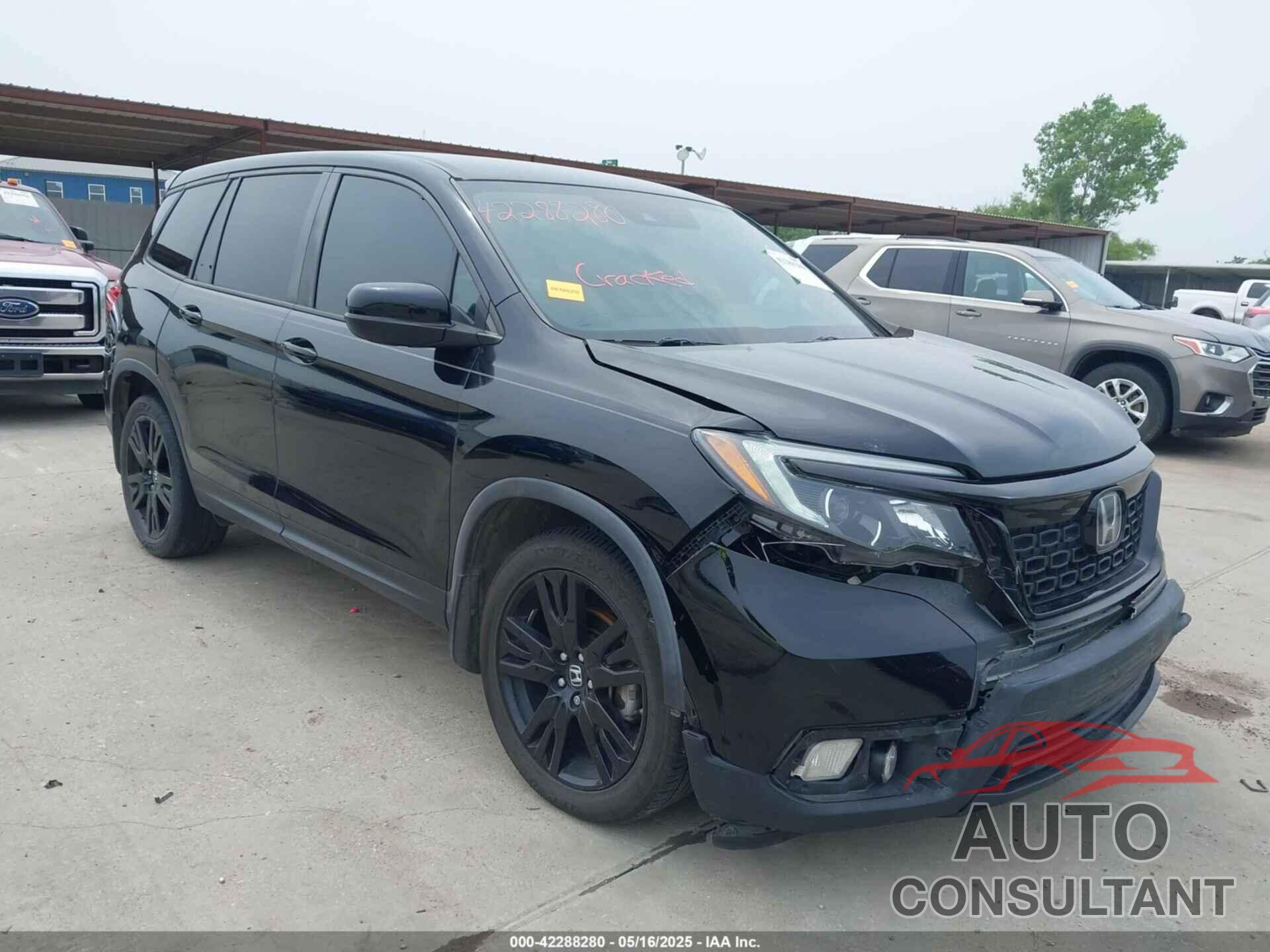 HONDA PASSPORT 2019 - 5FNYF7H25KB008597