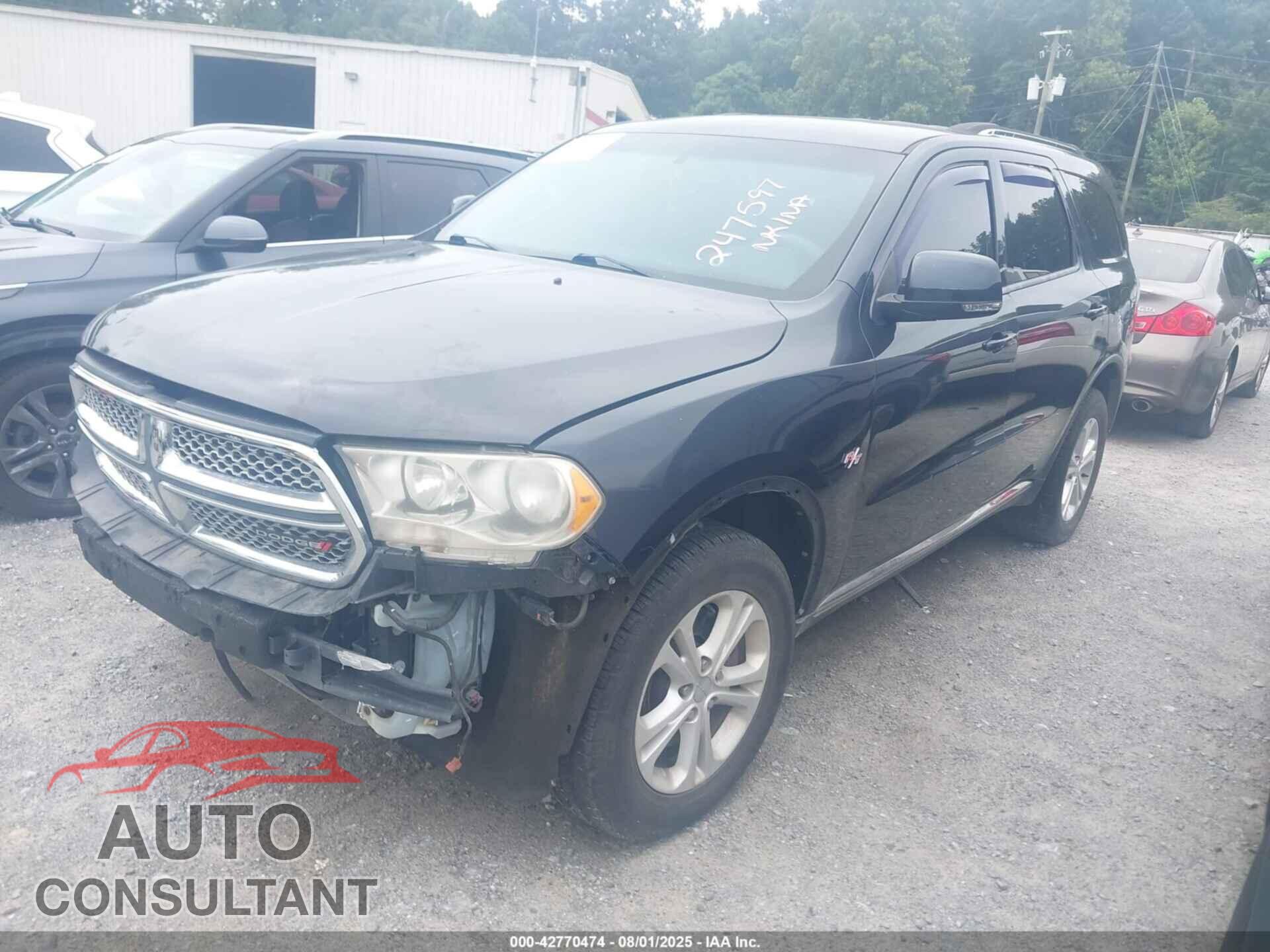 DODGE DURANGO 2012 - 1C4SDHDT7CC247597