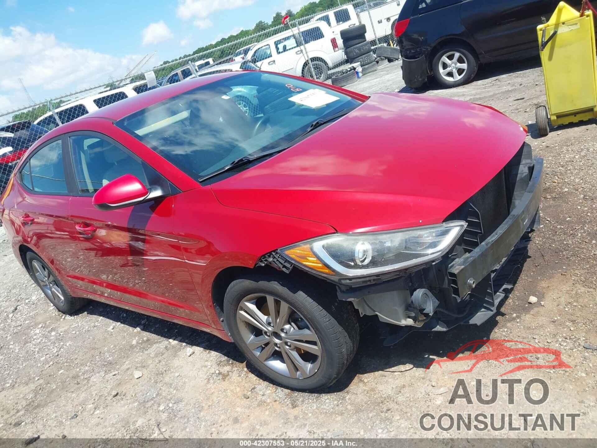 HYUNDAI ELANTRA 2017 - KMHD84LF7HU195158