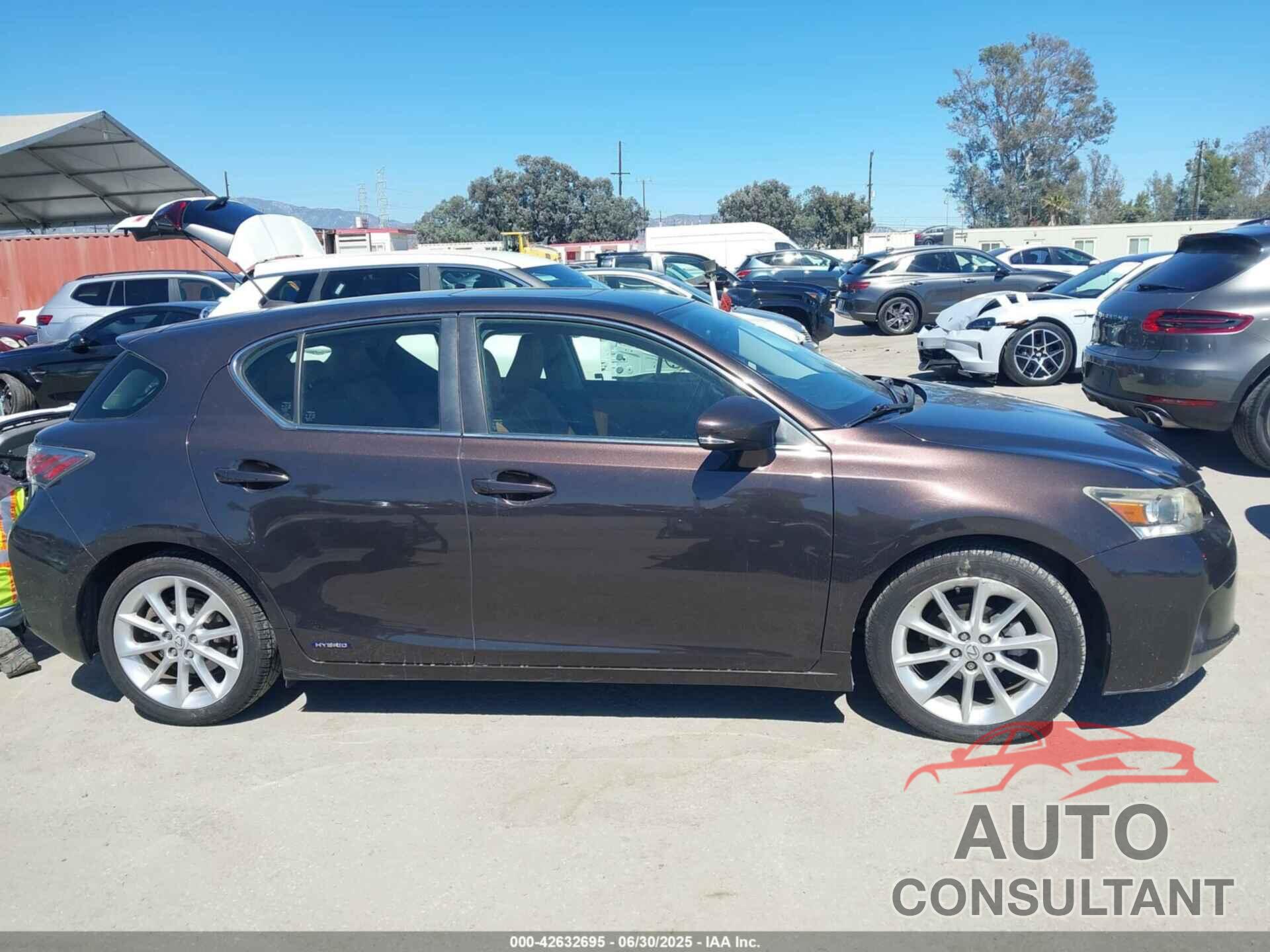 LEXUS CT 200H 2012 - JTHKD5BH9C2062310