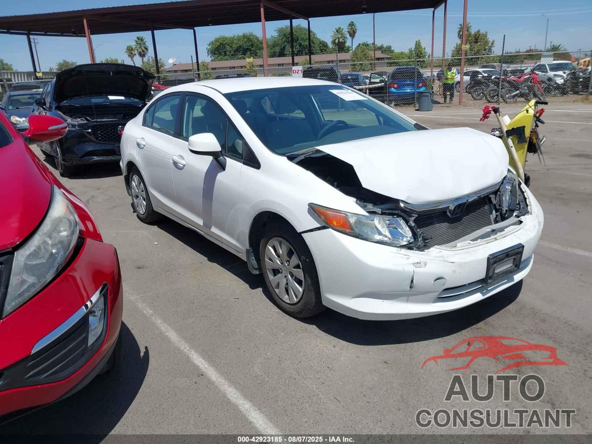 HONDA CIVIC 2012 - 19XFB2F52CE328597