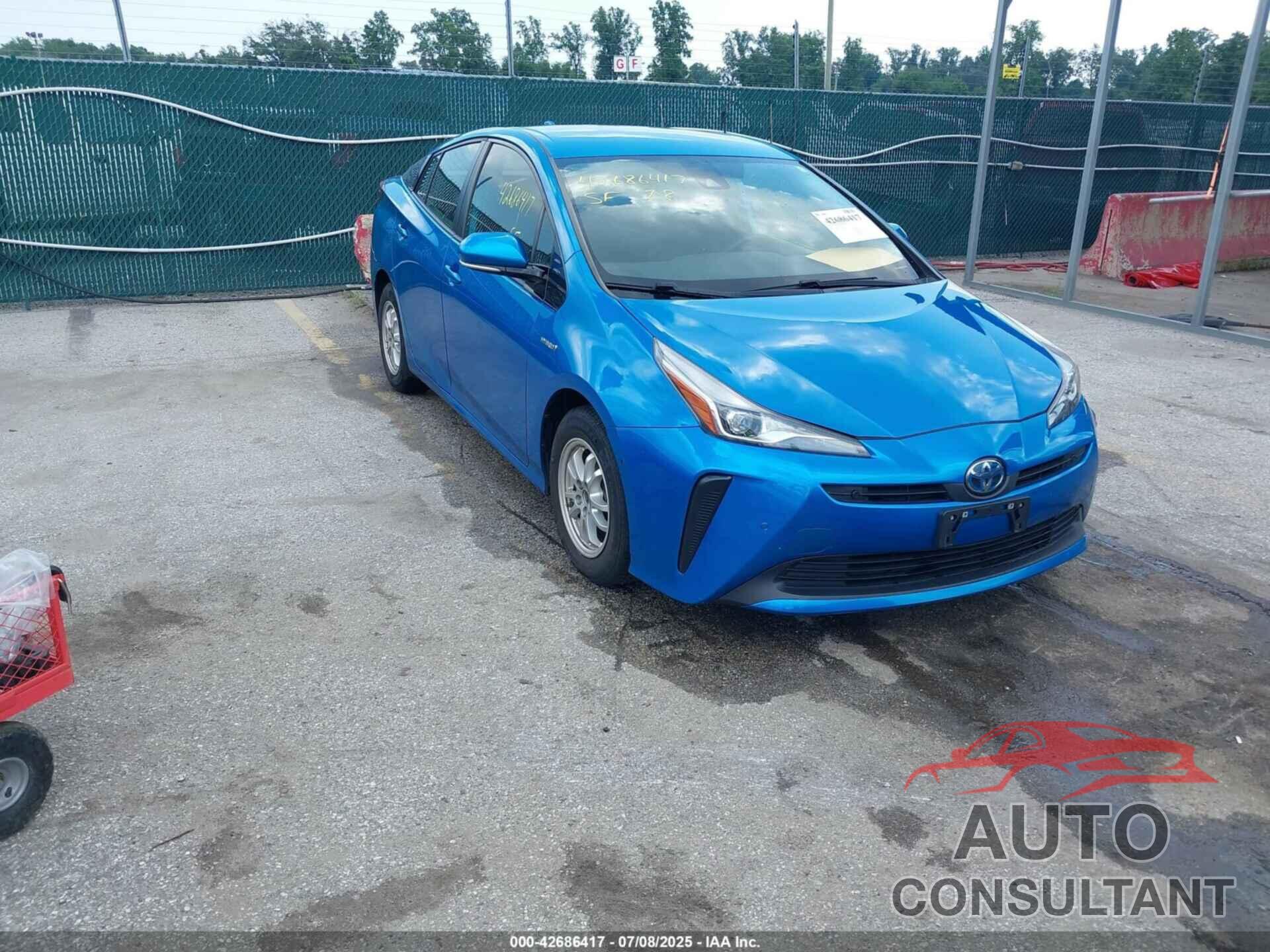 TOYOTA PRIUS 2020 - JTDKARFU7L3116609