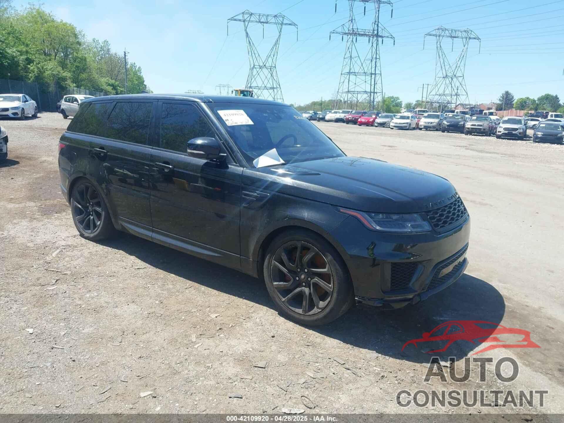 LAND ROVER RANGE ROVER SPORT 2019 - SALWV2SV8KA820624