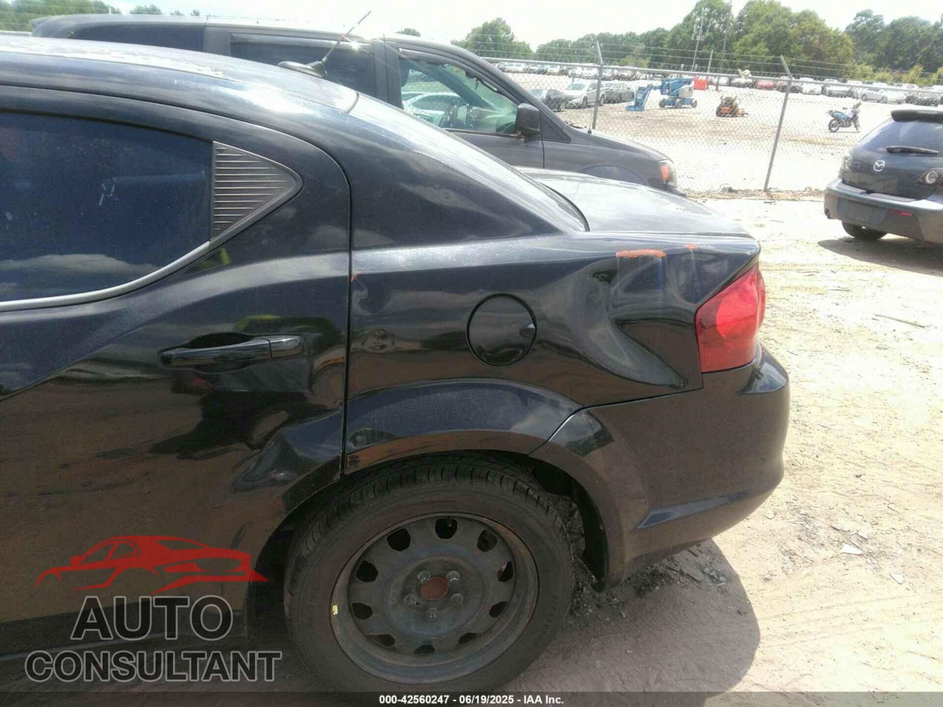 DODGE AVENGER 2012 - 1C3CDZAB6CN294568