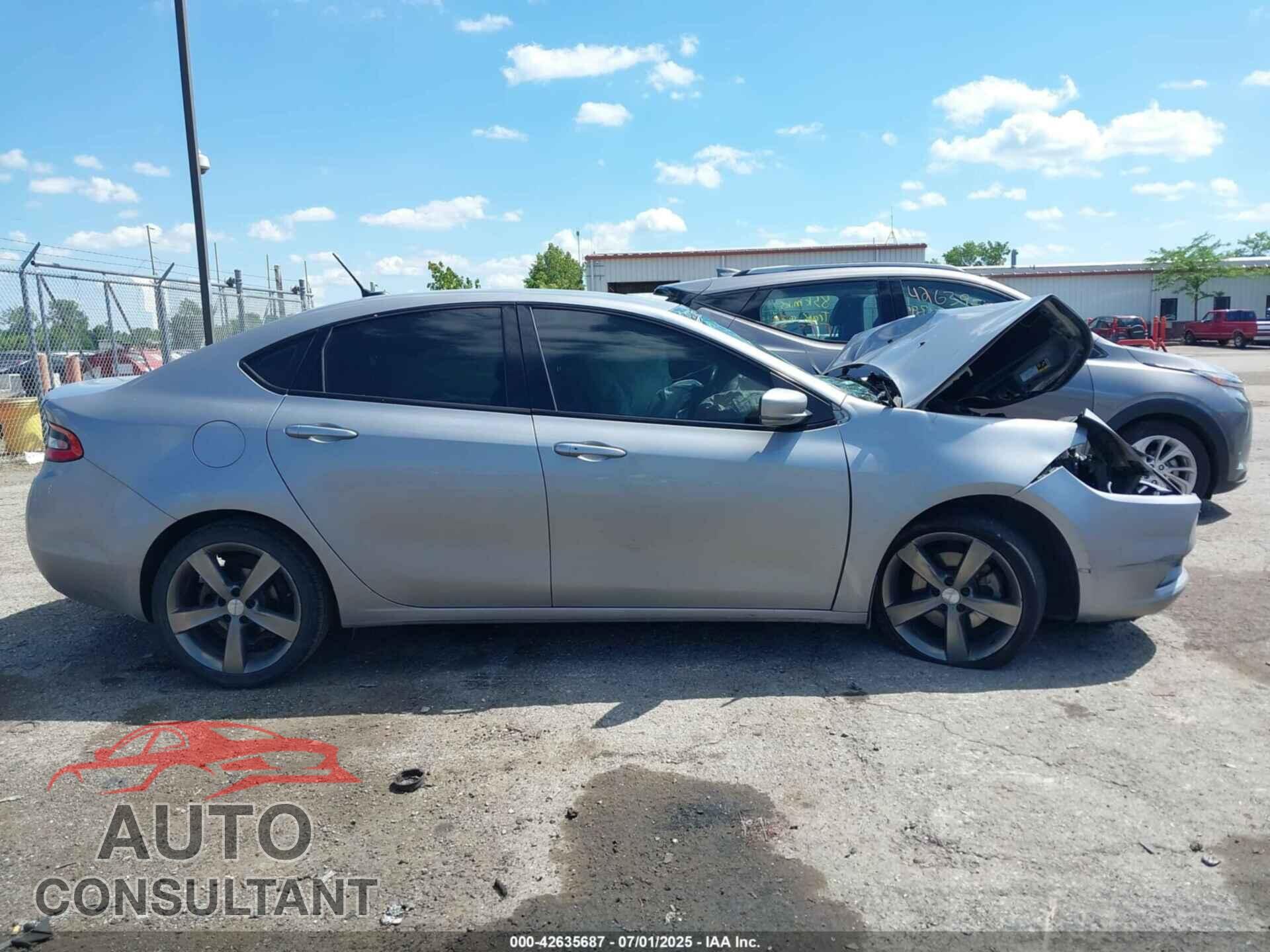 DODGE DART 2015 - 1C3CDFEB8FD119676