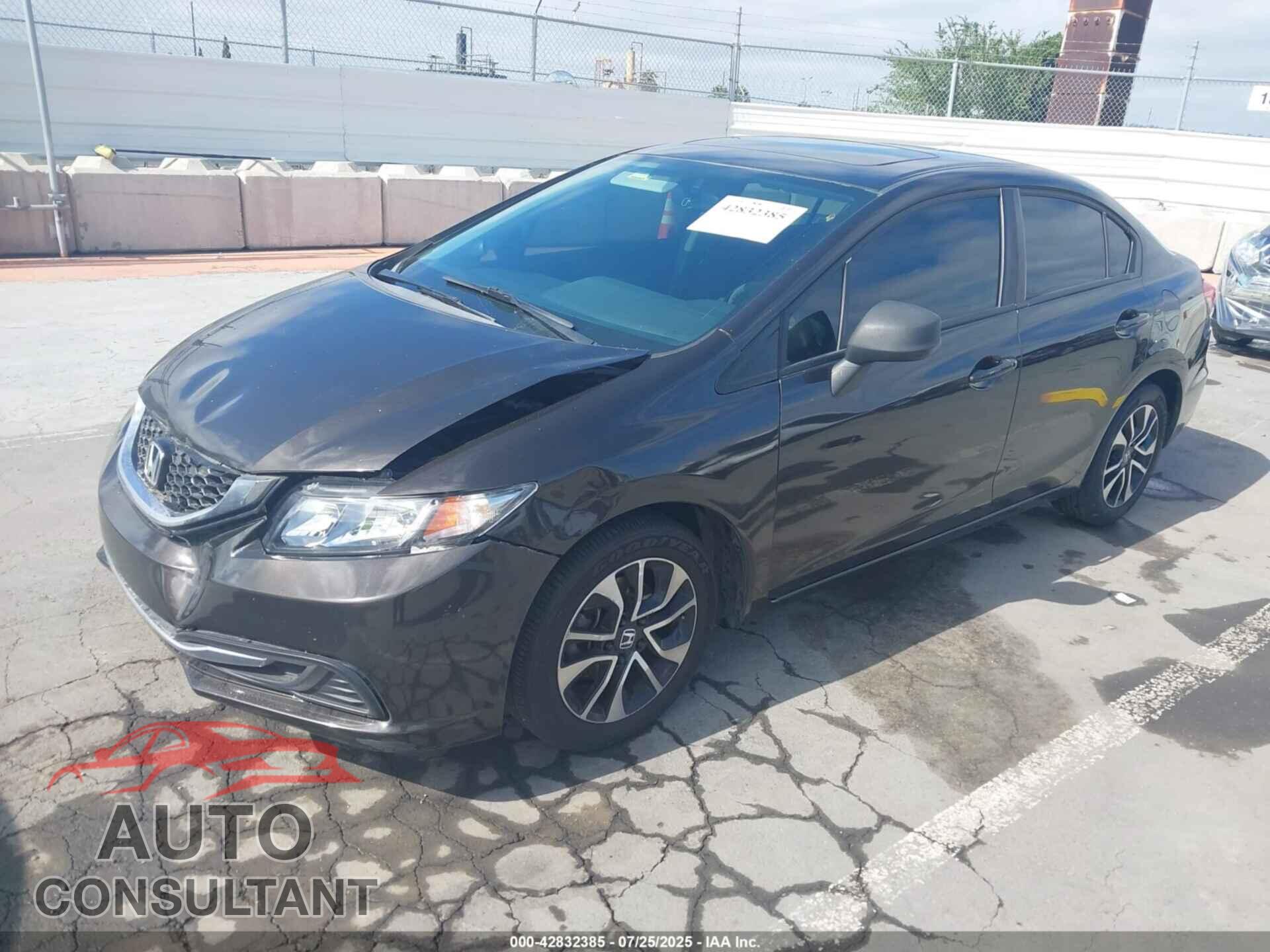HONDA CIVIC 2013 - 19XFB2F89DE215824