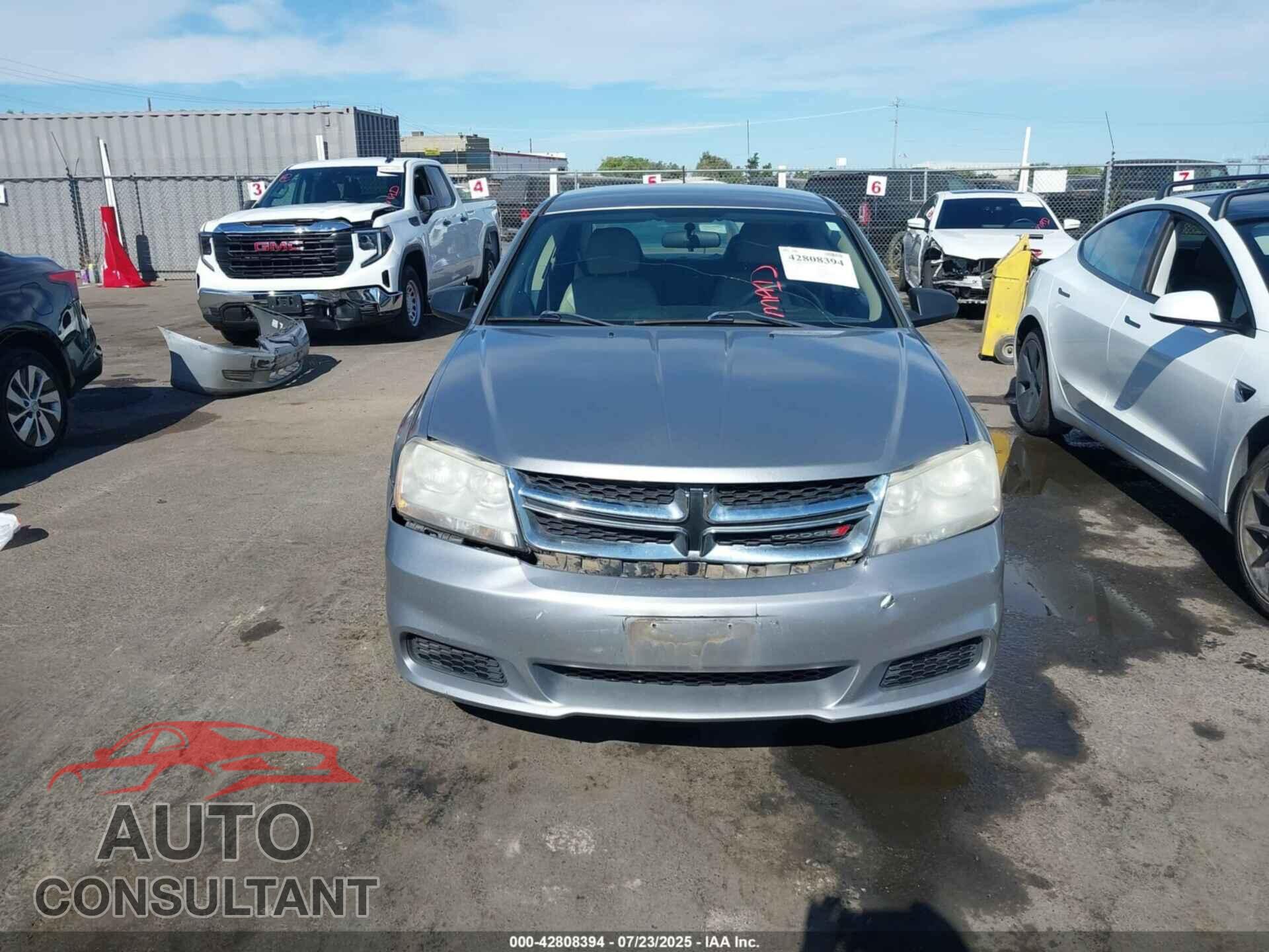 DODGE AVENGER 2013 - 1C3CDZAB4DN700753