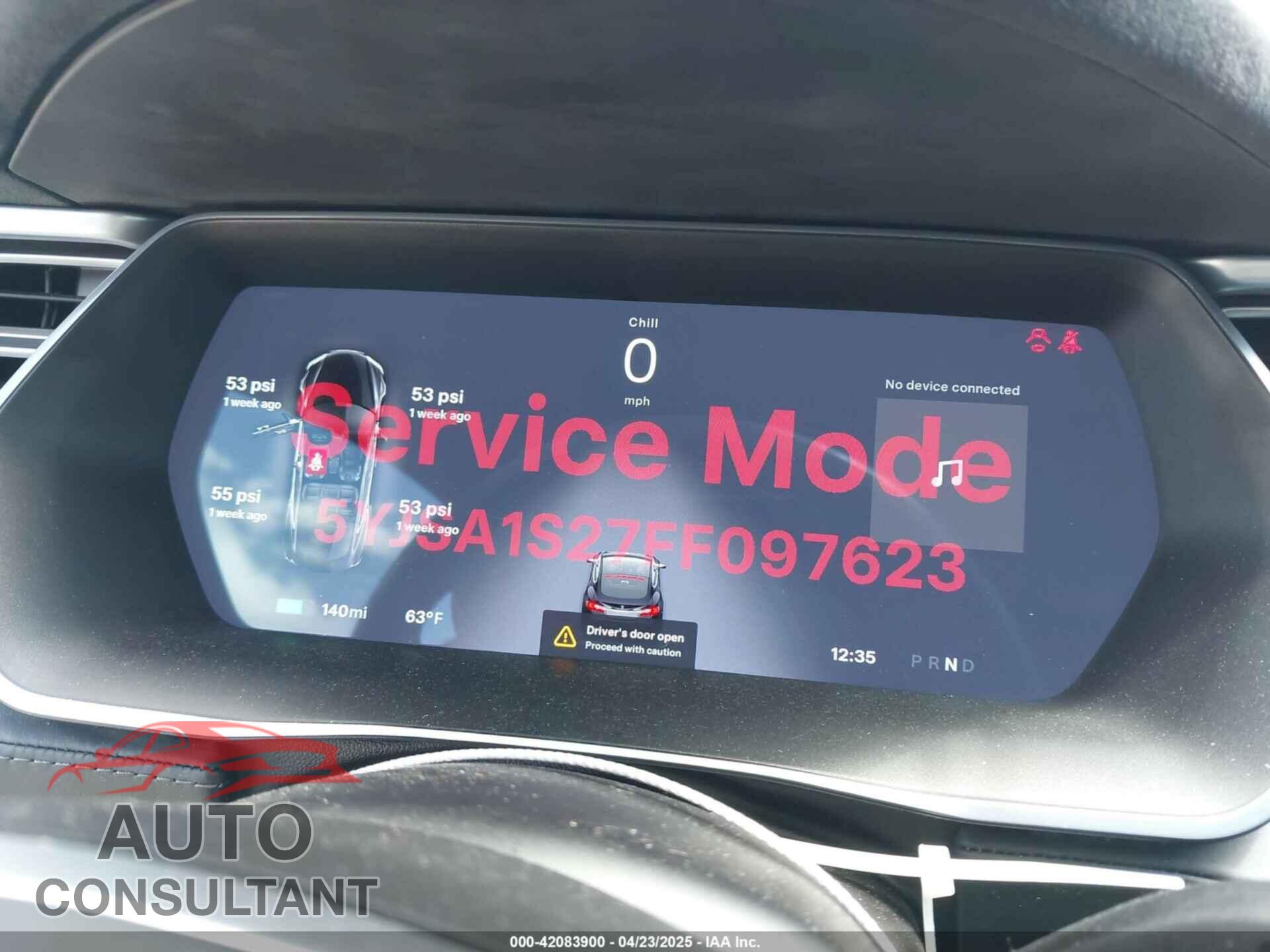TESLA MODEL S 2015 - 5YJSA1S27FF097623
