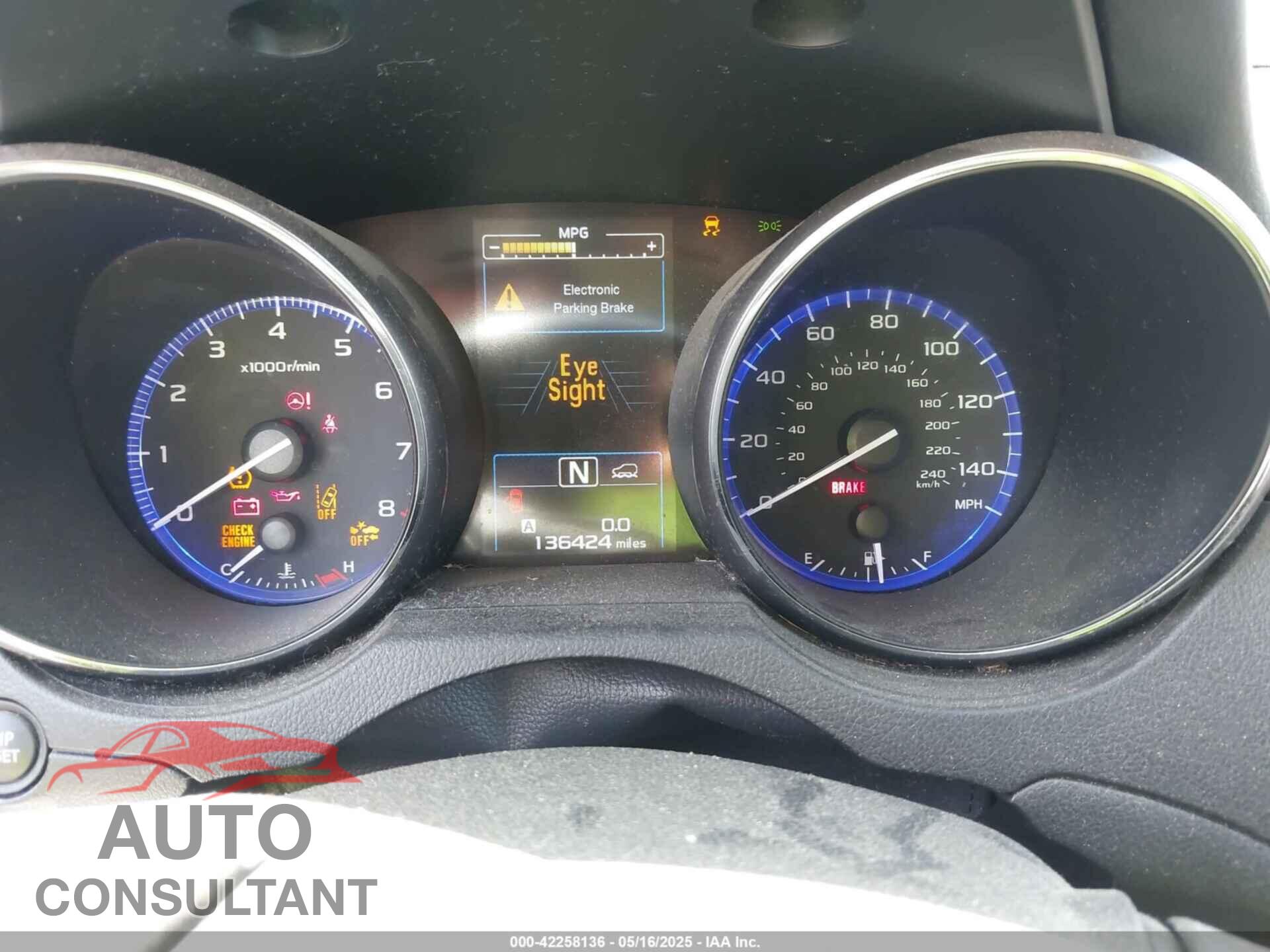 SUBARU OUTBACK 2015 - 4S4BSBFC4F3289953