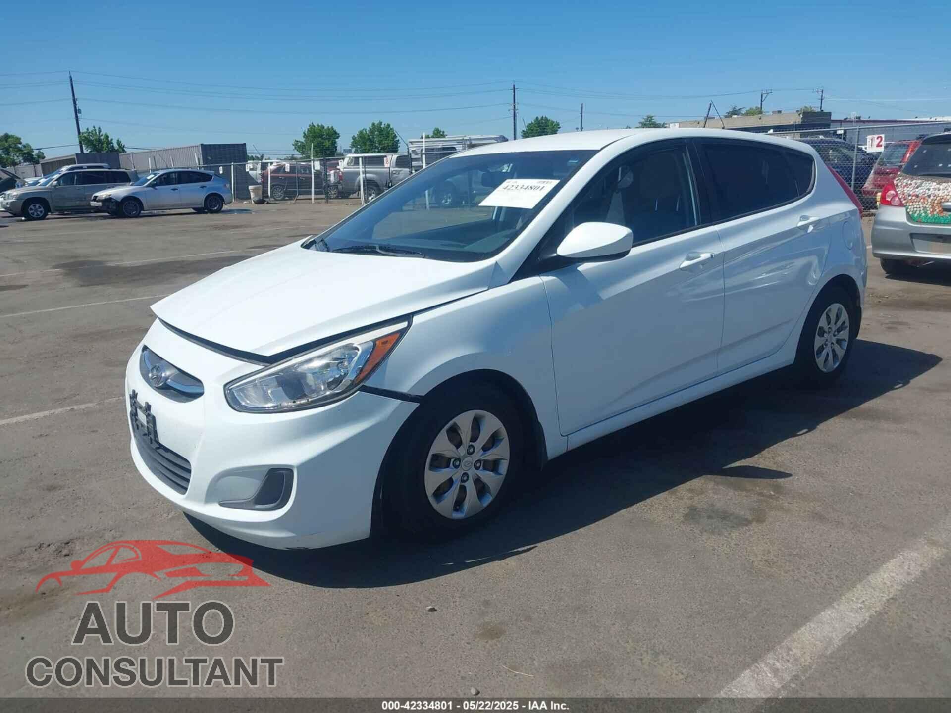 HYUNDAI ACCENT 2016 - KMHCT5AE1GU239180