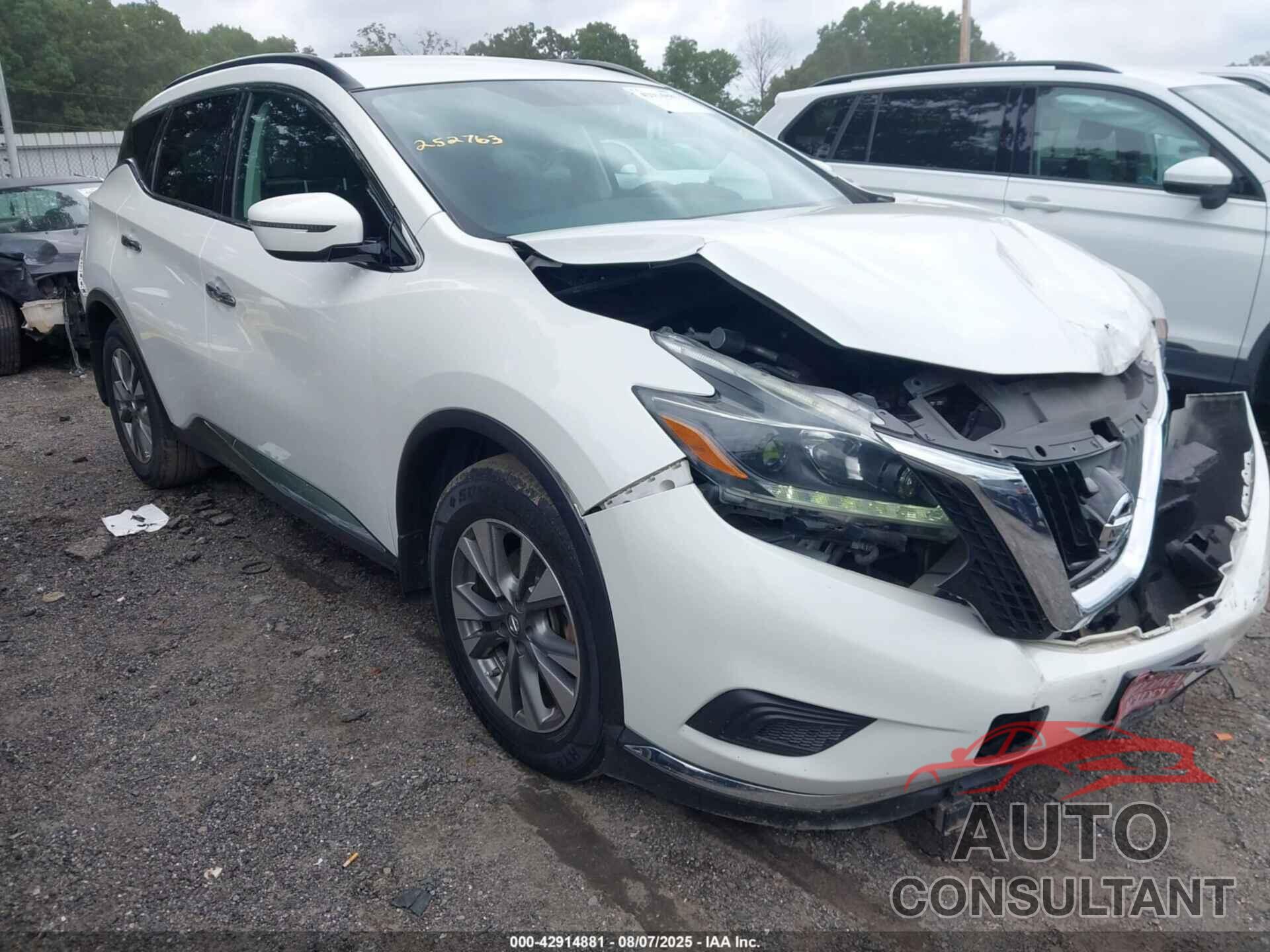 NISSAN MURANO 2018 - 5N1AZ2MG8JN189512
