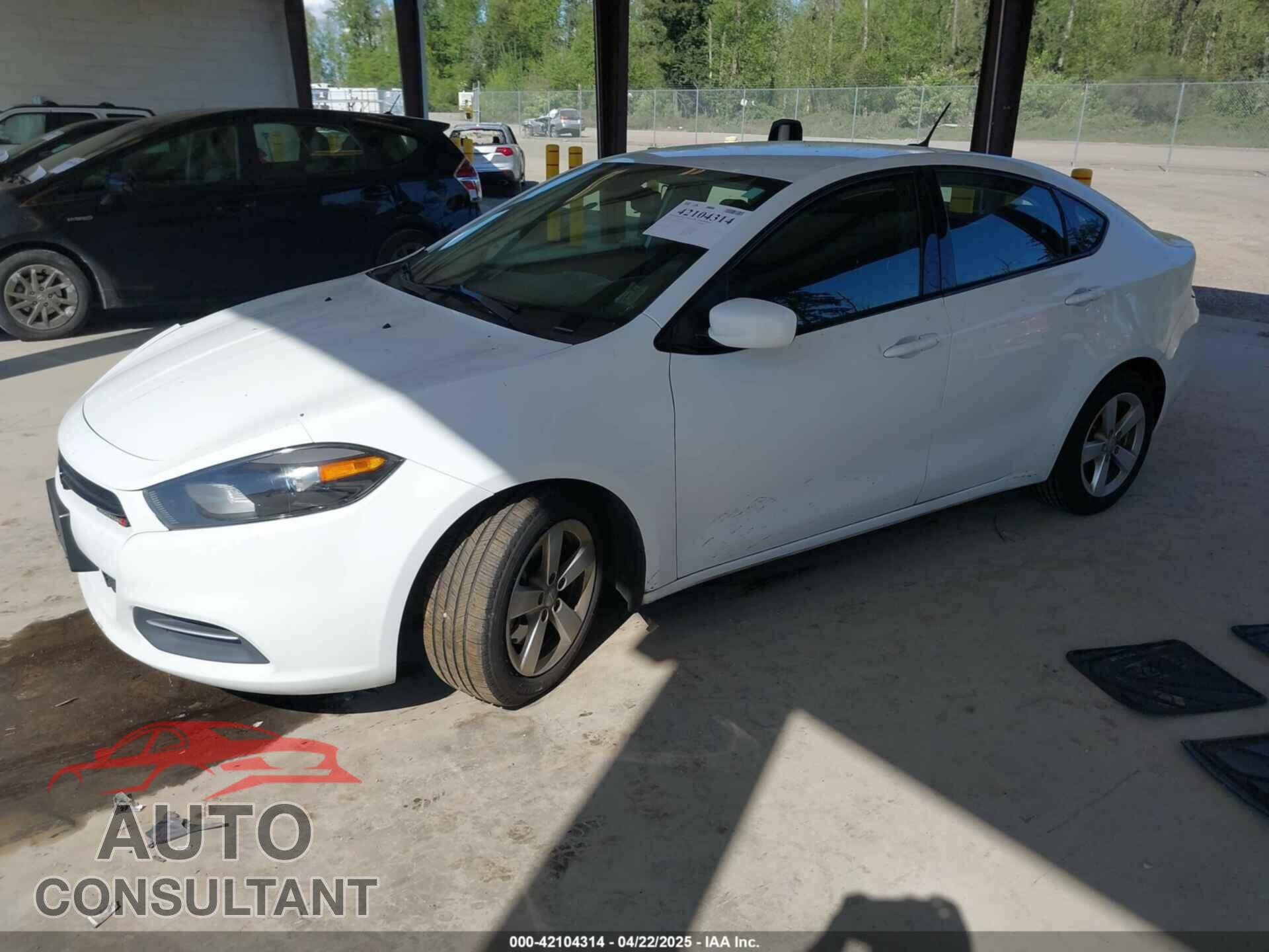 DODGE DART 2015 - 1C3CDFBB6FD306838