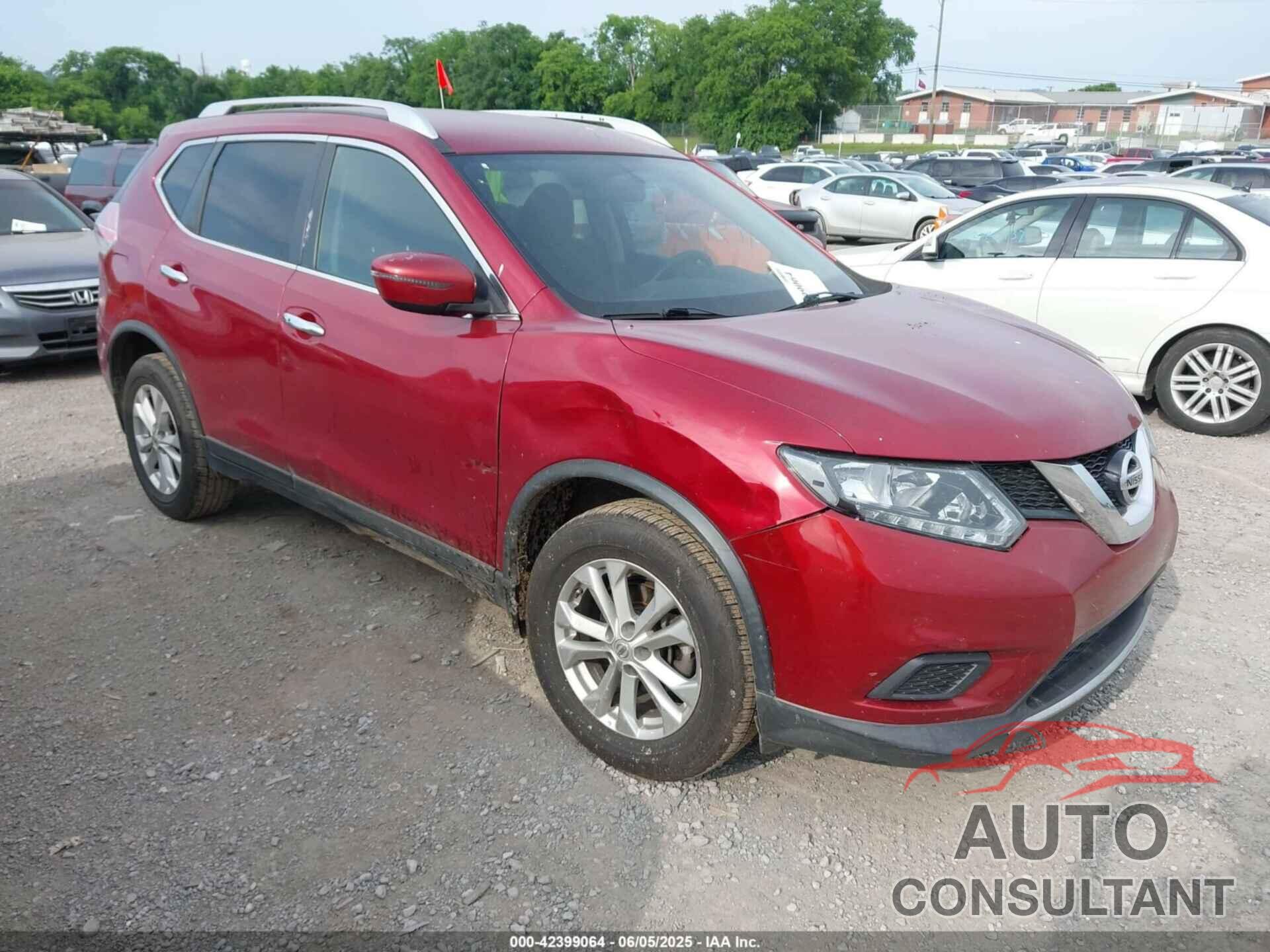NISSAN ROGUE 2016 - KNMAT2MT3GP620001