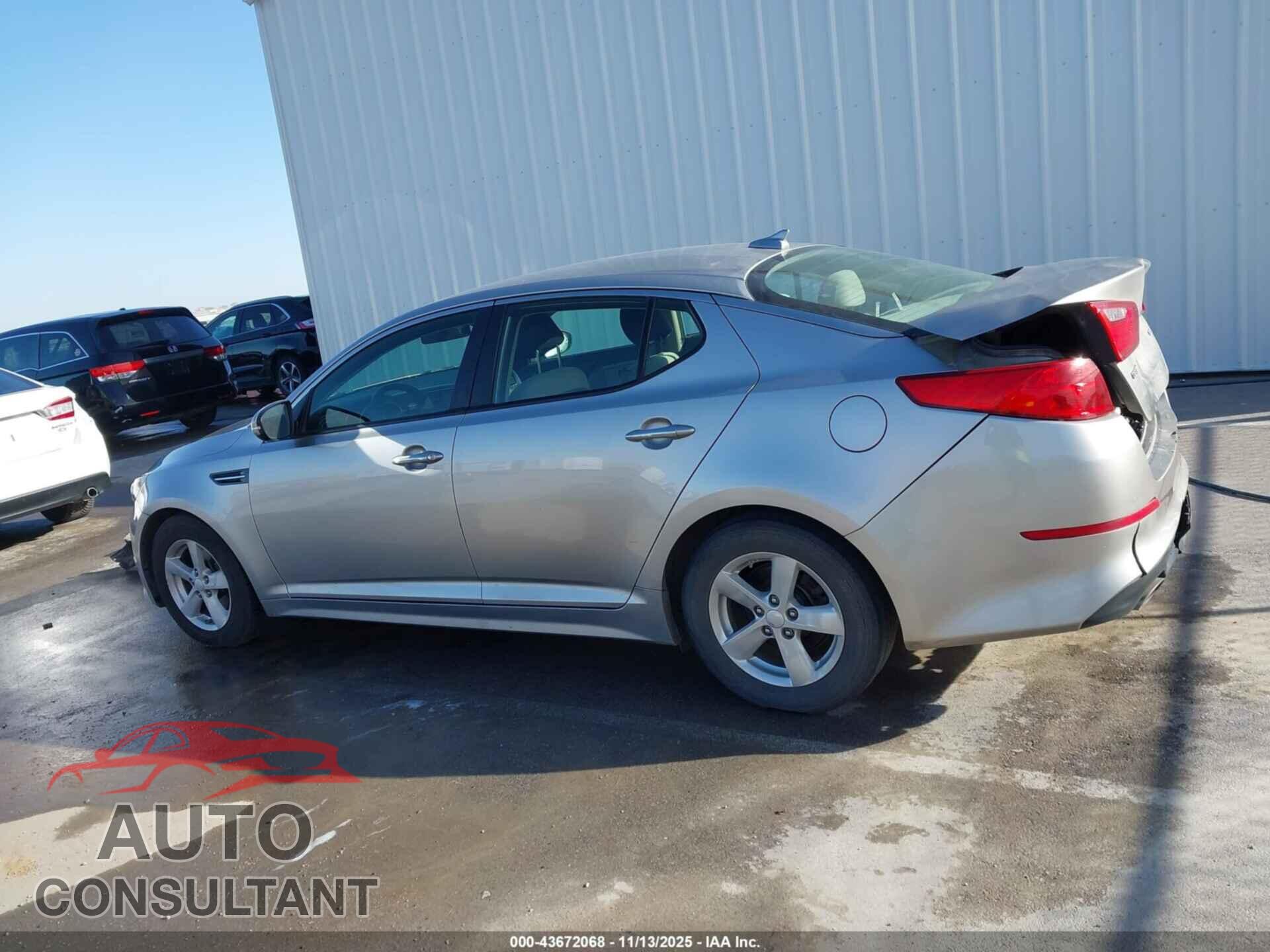 KIA OPTIMA 2014 - KNAGM4A73E5453042