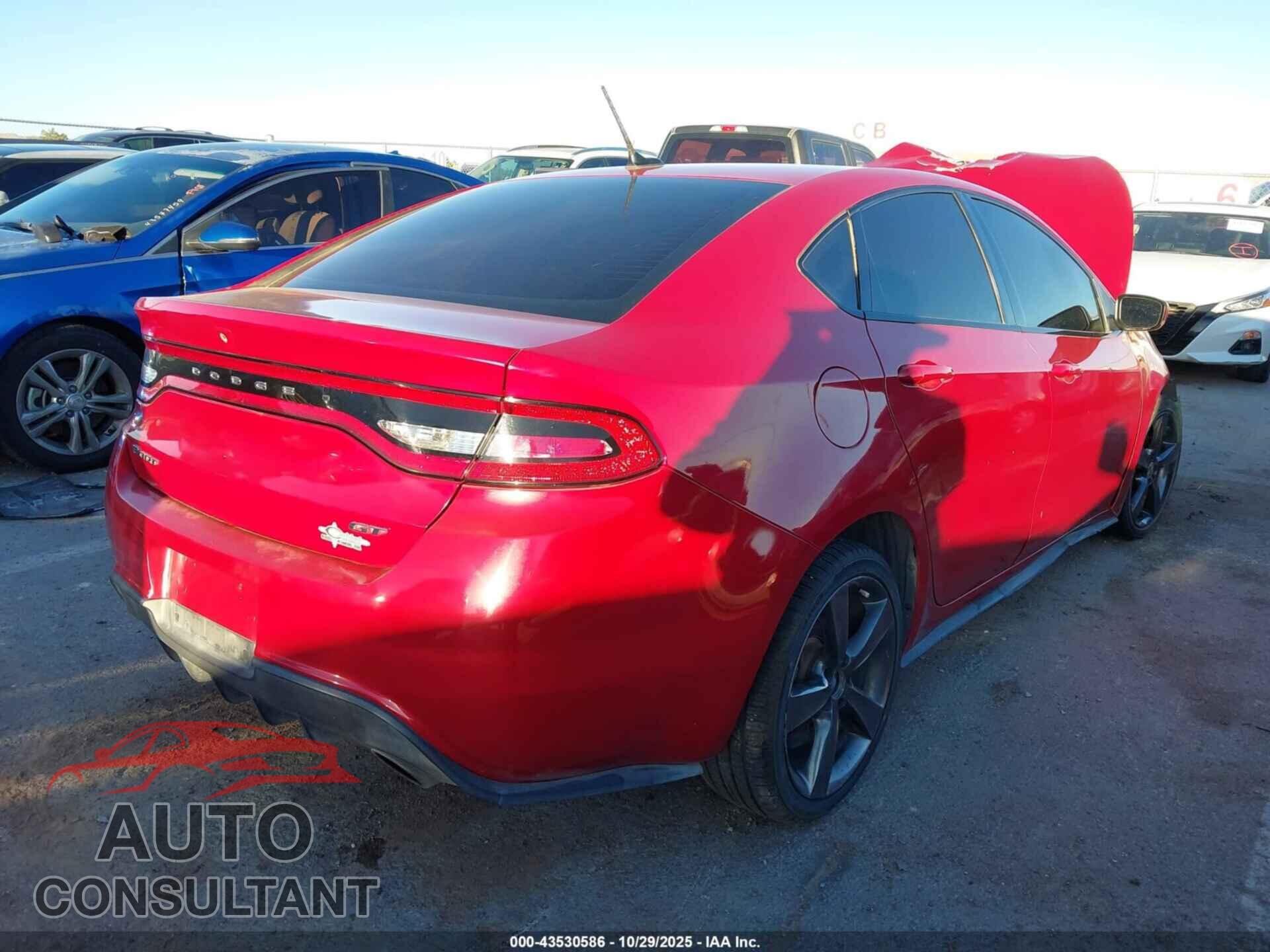 DODGE DART 2015 - 1C3CDFEB9FD266475