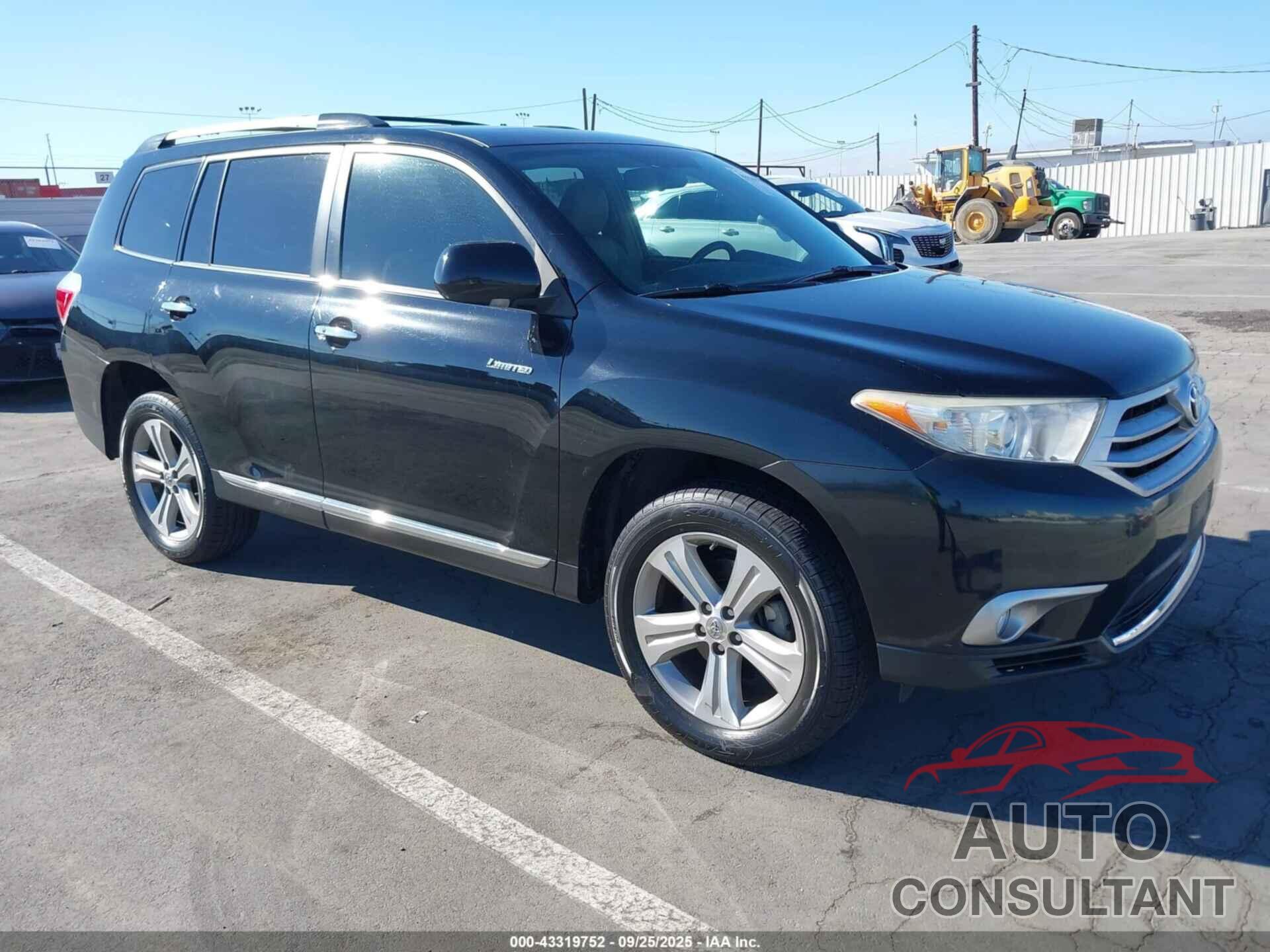 TOYOTA HIGHLANDER 2013 - 5TDYK3EH1DS129574