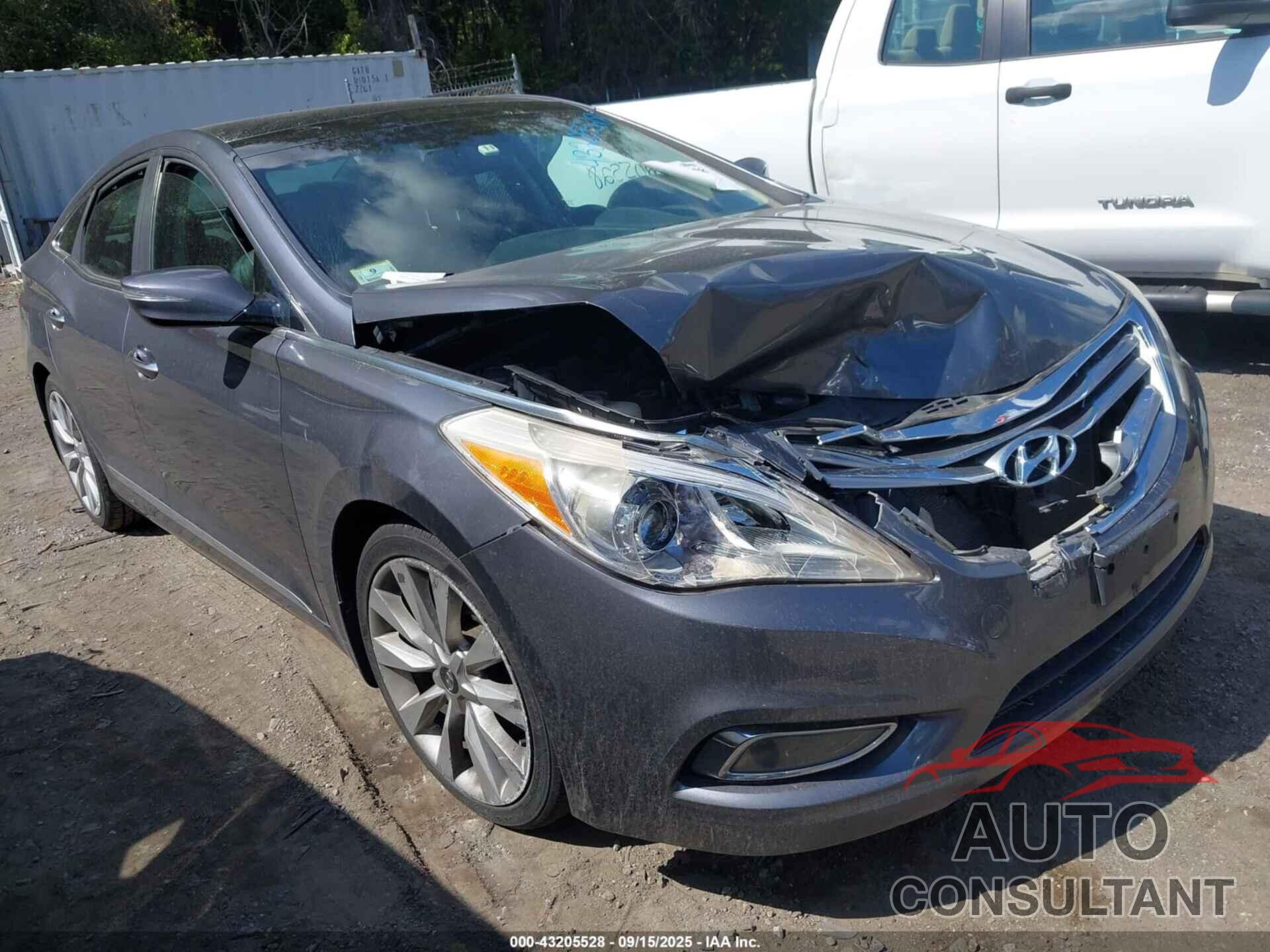 HYUNDAI AZERA 2012 - KMHFH4JG0CA191967