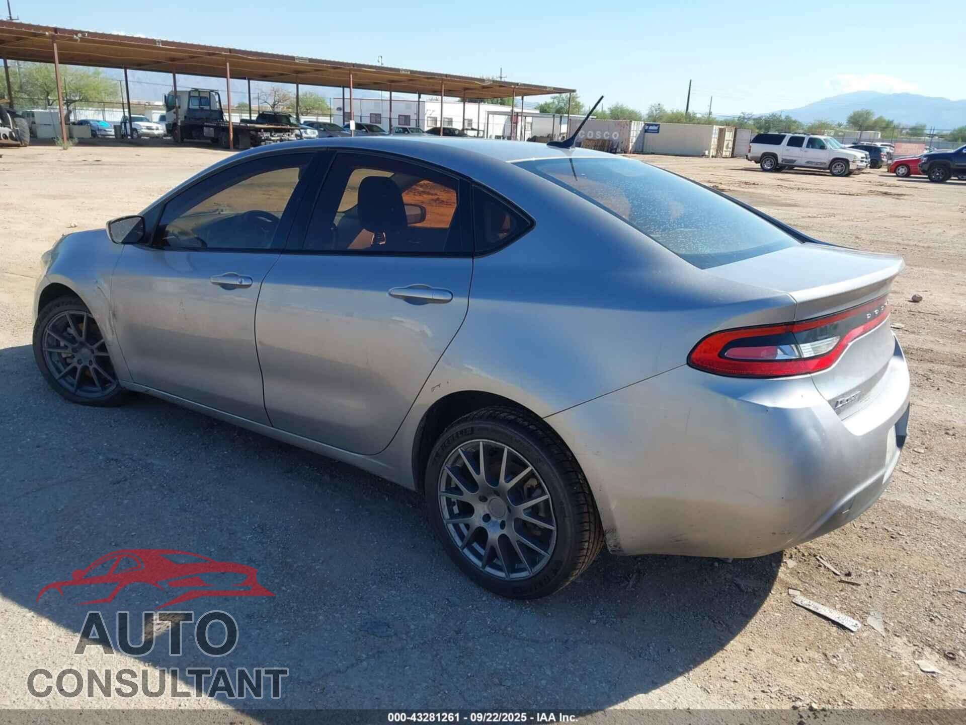 DODGE DART 2016 - 1C3CDFAA8GD606729