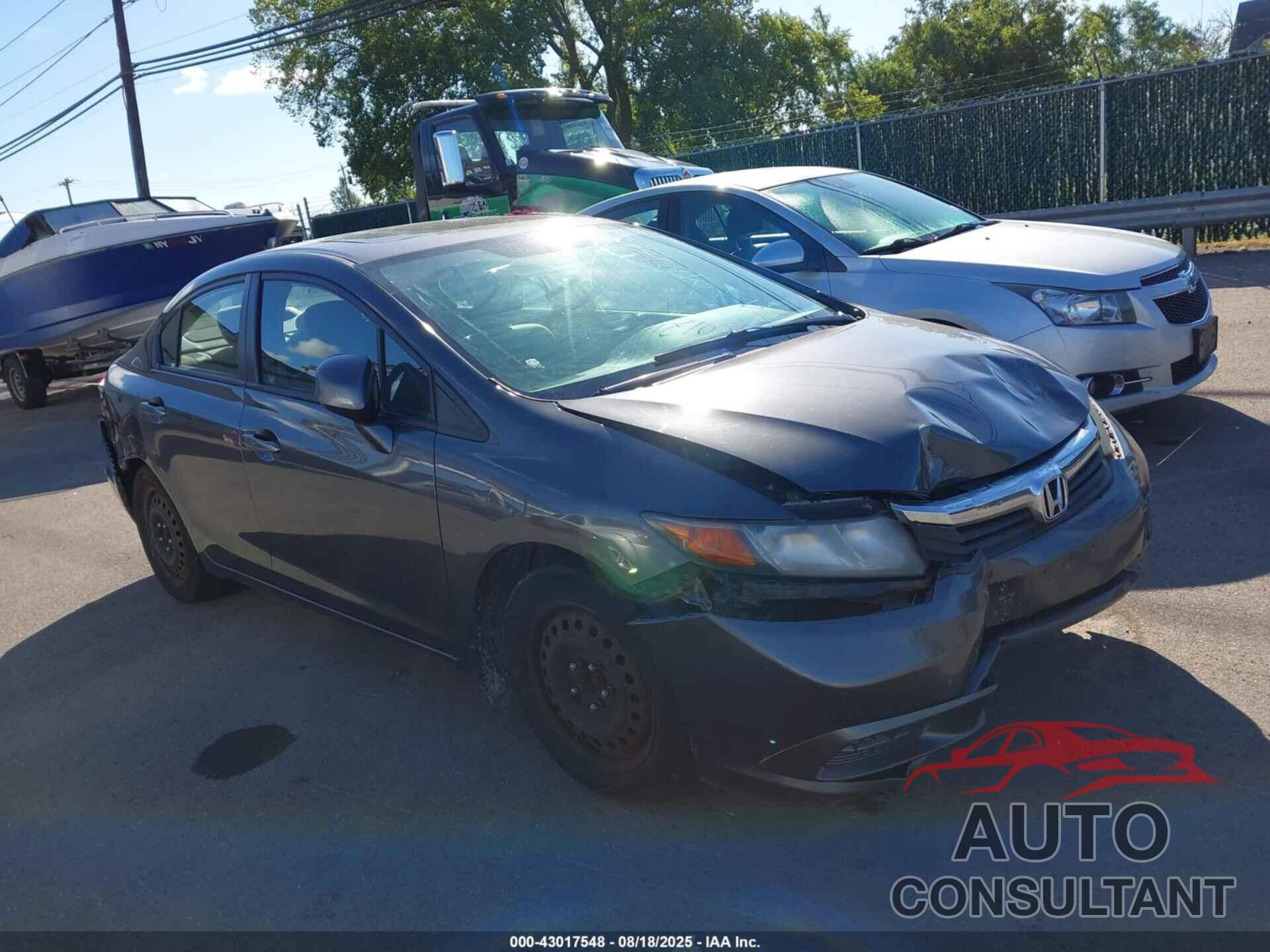 HONDA CIVIC 2012 - 2HGFB2F54CH027142