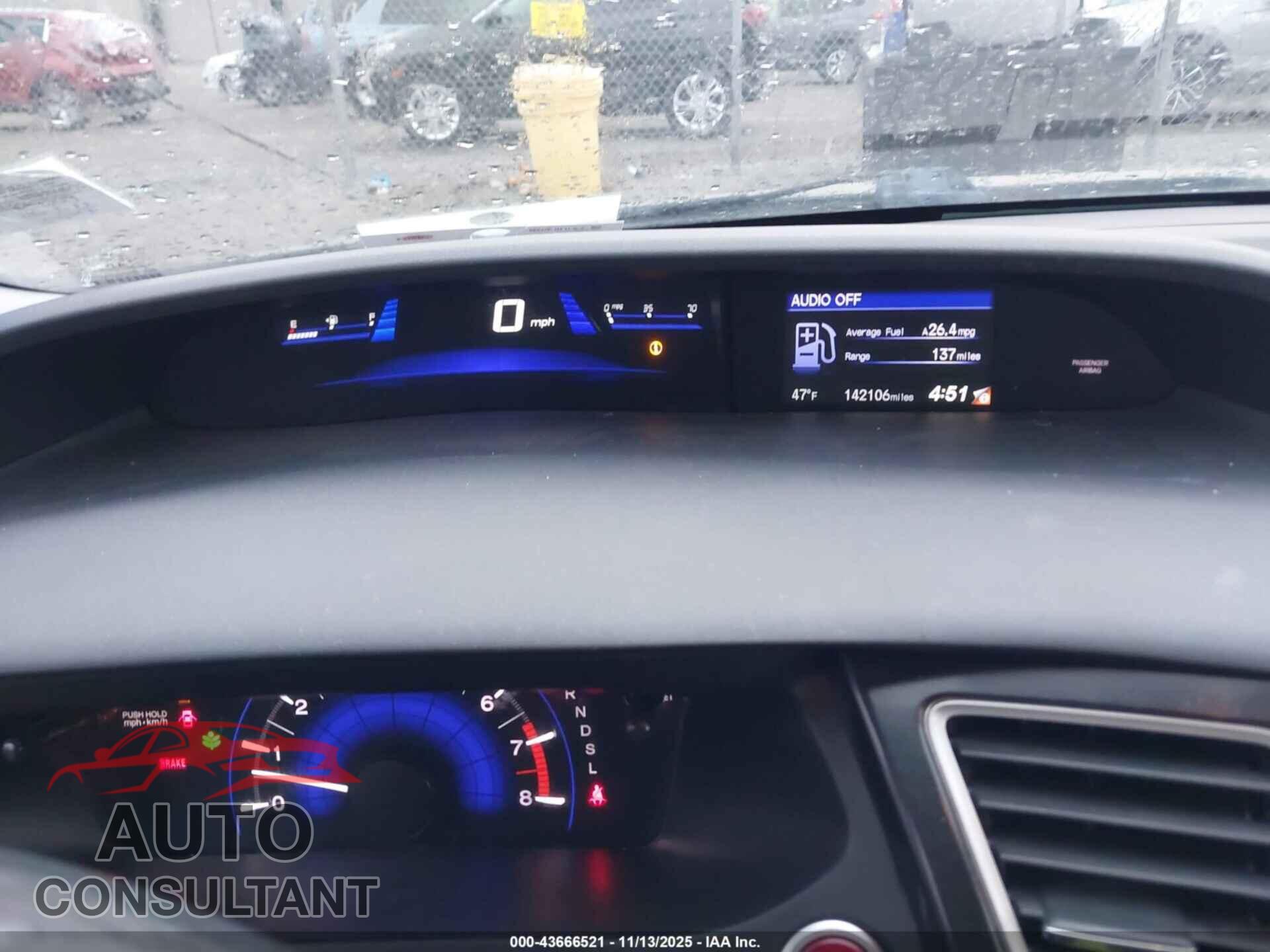 HONDA CIVIC 2014 - 19XFB2F89EE207708