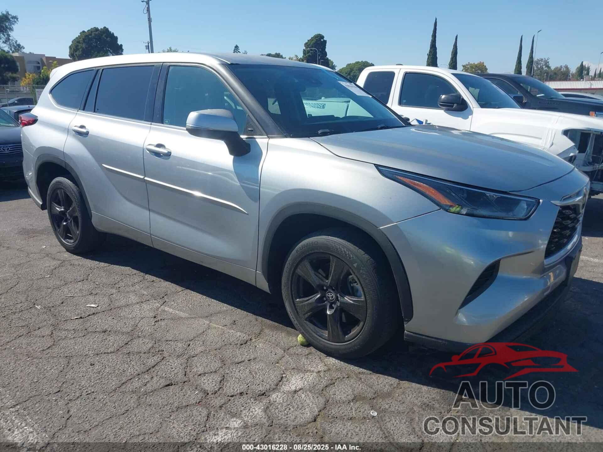 TOYOTA HIGHLANDER 2021 - 5TDCZRAH4MS517655