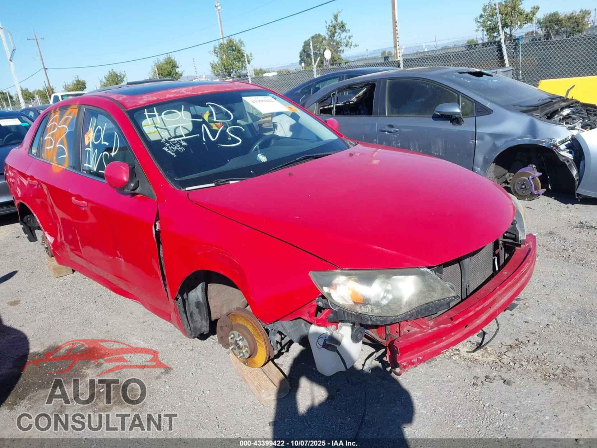 SUBARU IMPREZA 2009 - JF1GE60689H516893
