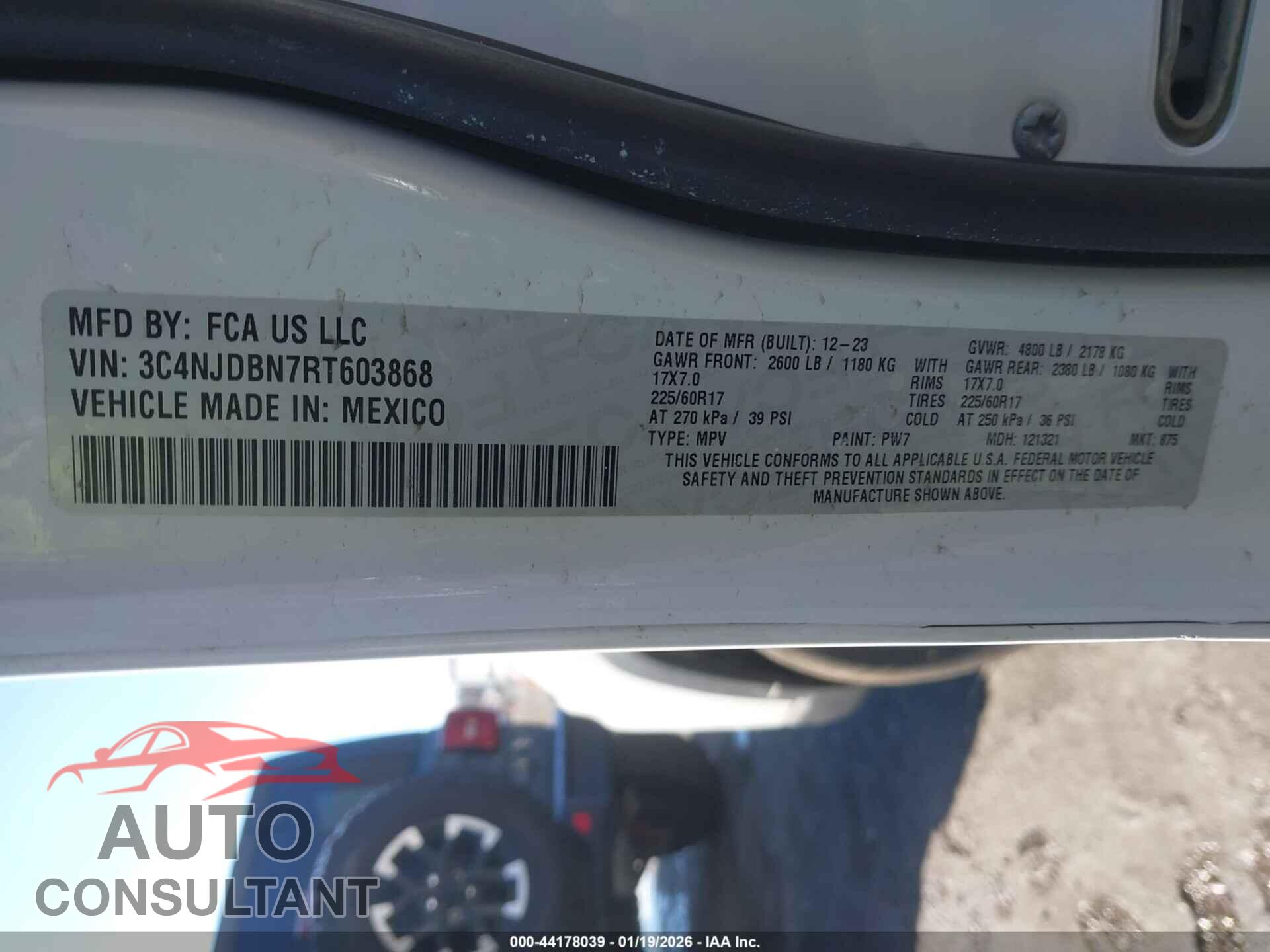 JEEP COMPASS 2024 - 3C4NJDBN7RT603868