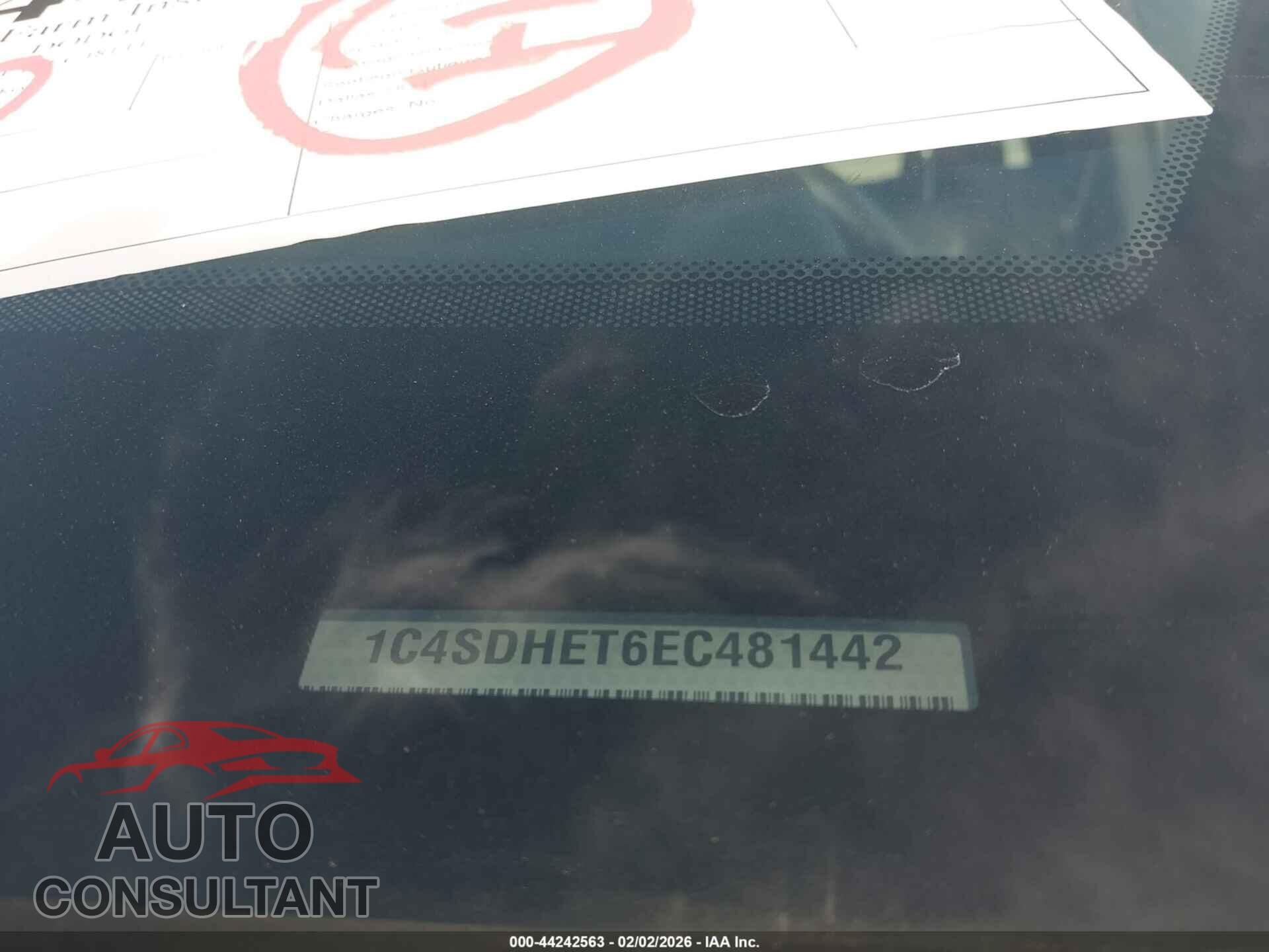 DODGE DURANGO 2014 - 1C4SDHET6EC481442