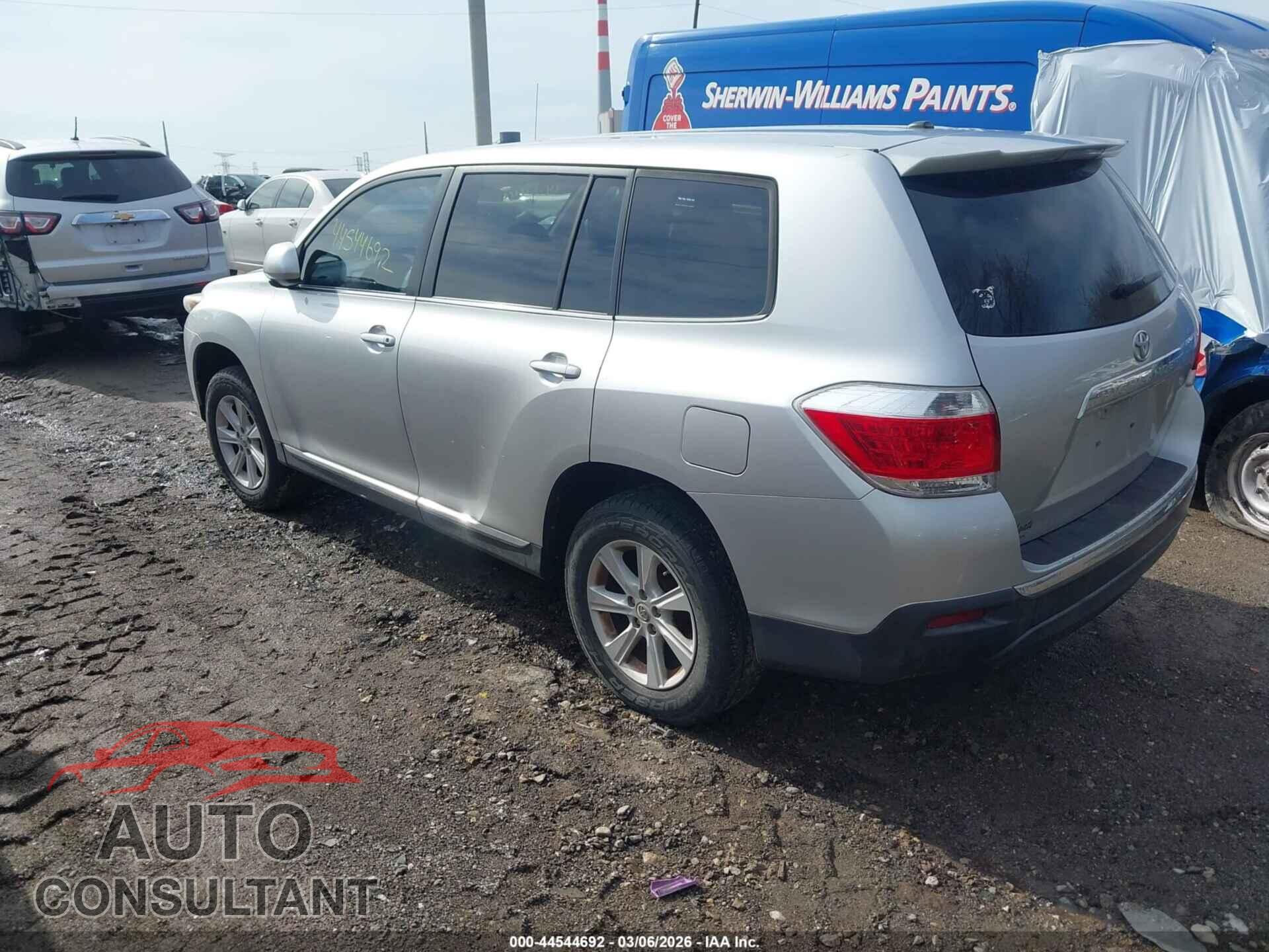 TOYOTA HIGHLANDER 2012 - 5TDZA3EH6CS024714