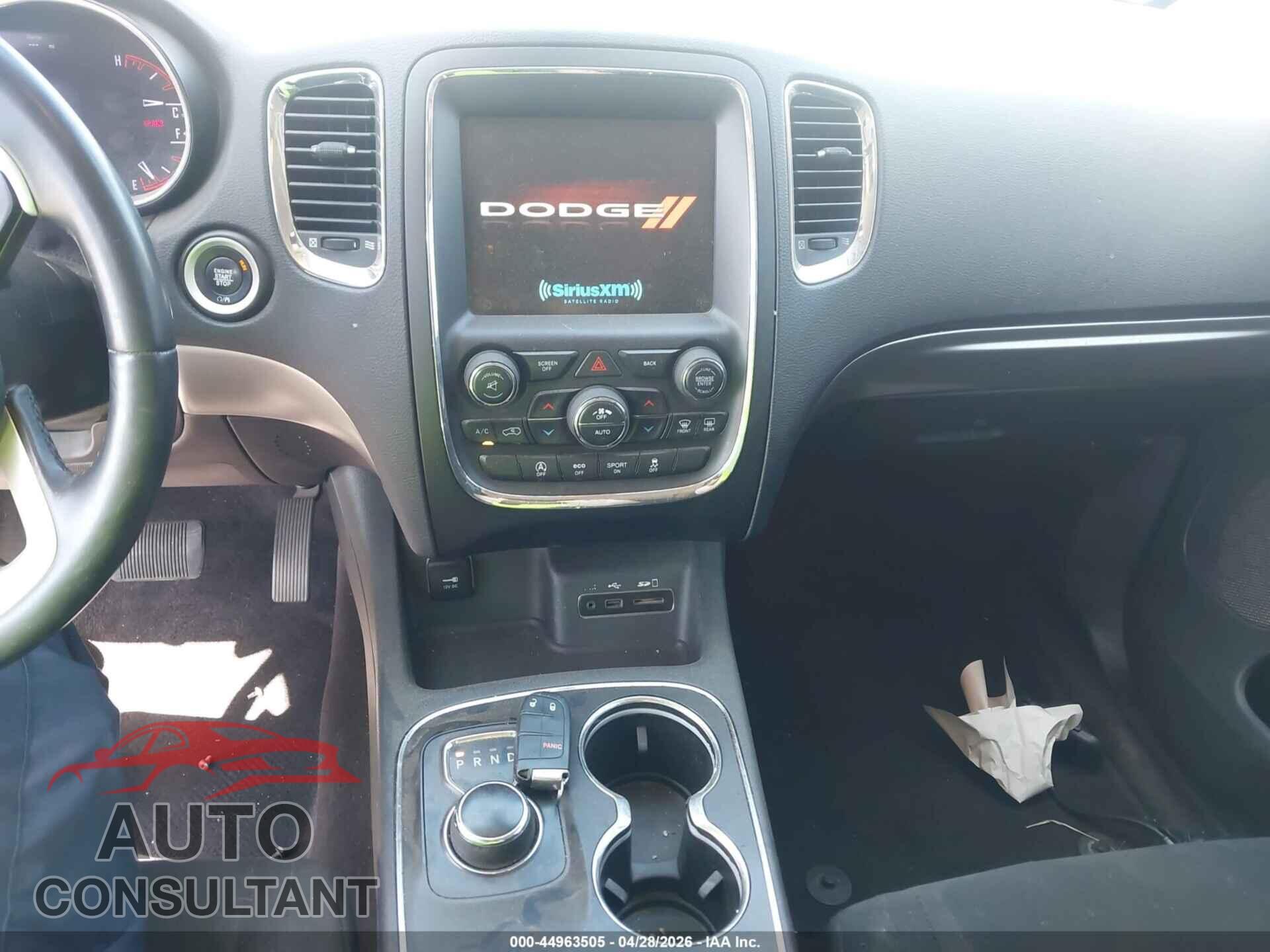 DODGE DURANGO 2017 - 1C4RDHAG5HC629320