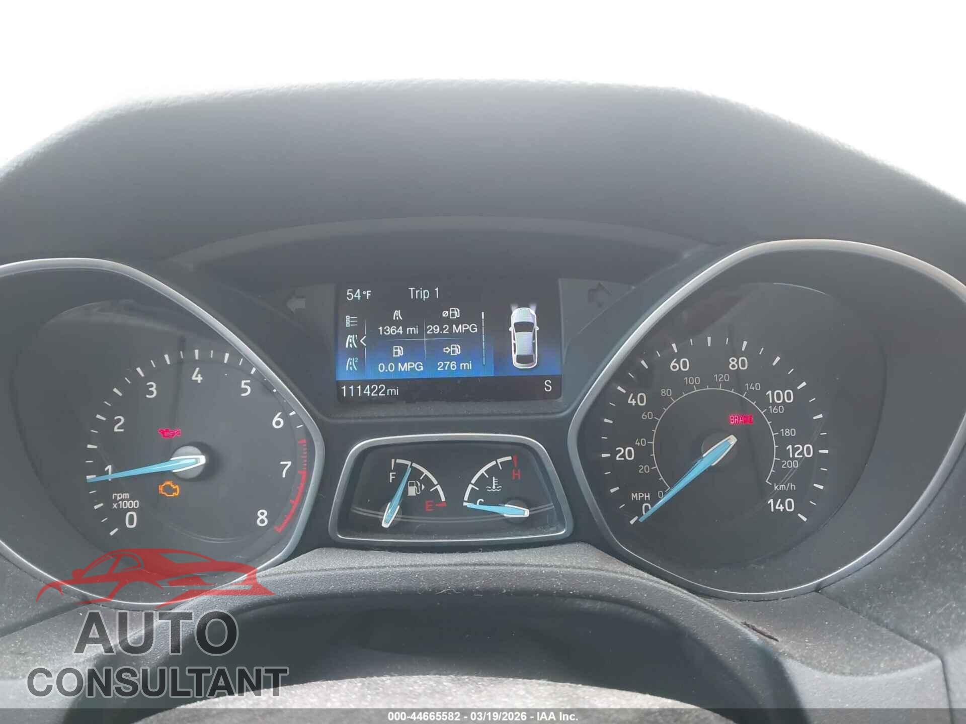 FORD FOCUS 2018 - 1FADP3FE2JL214172
