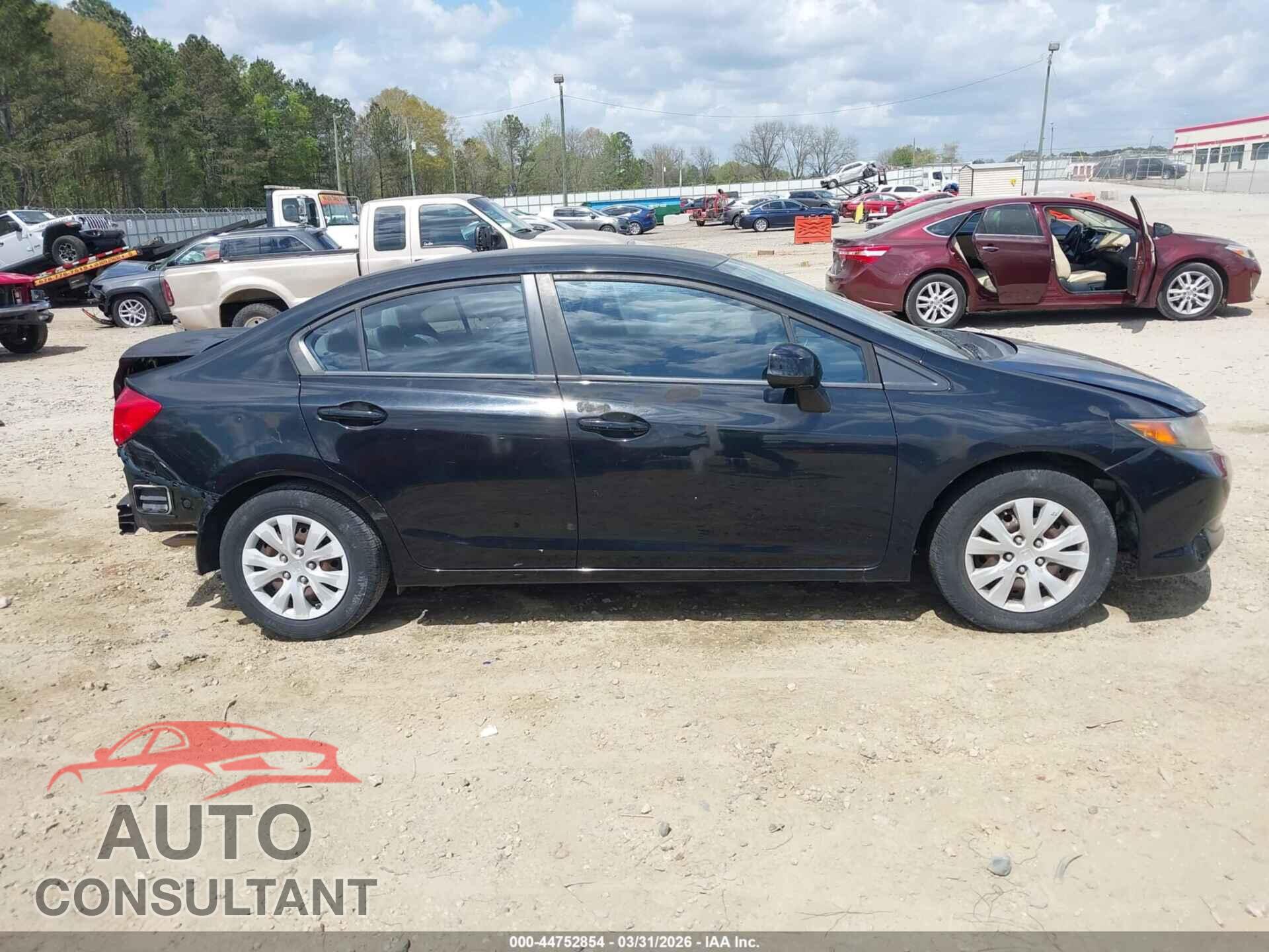 HONDA CIVIC 2012 - 19XFB2F57CE016713
