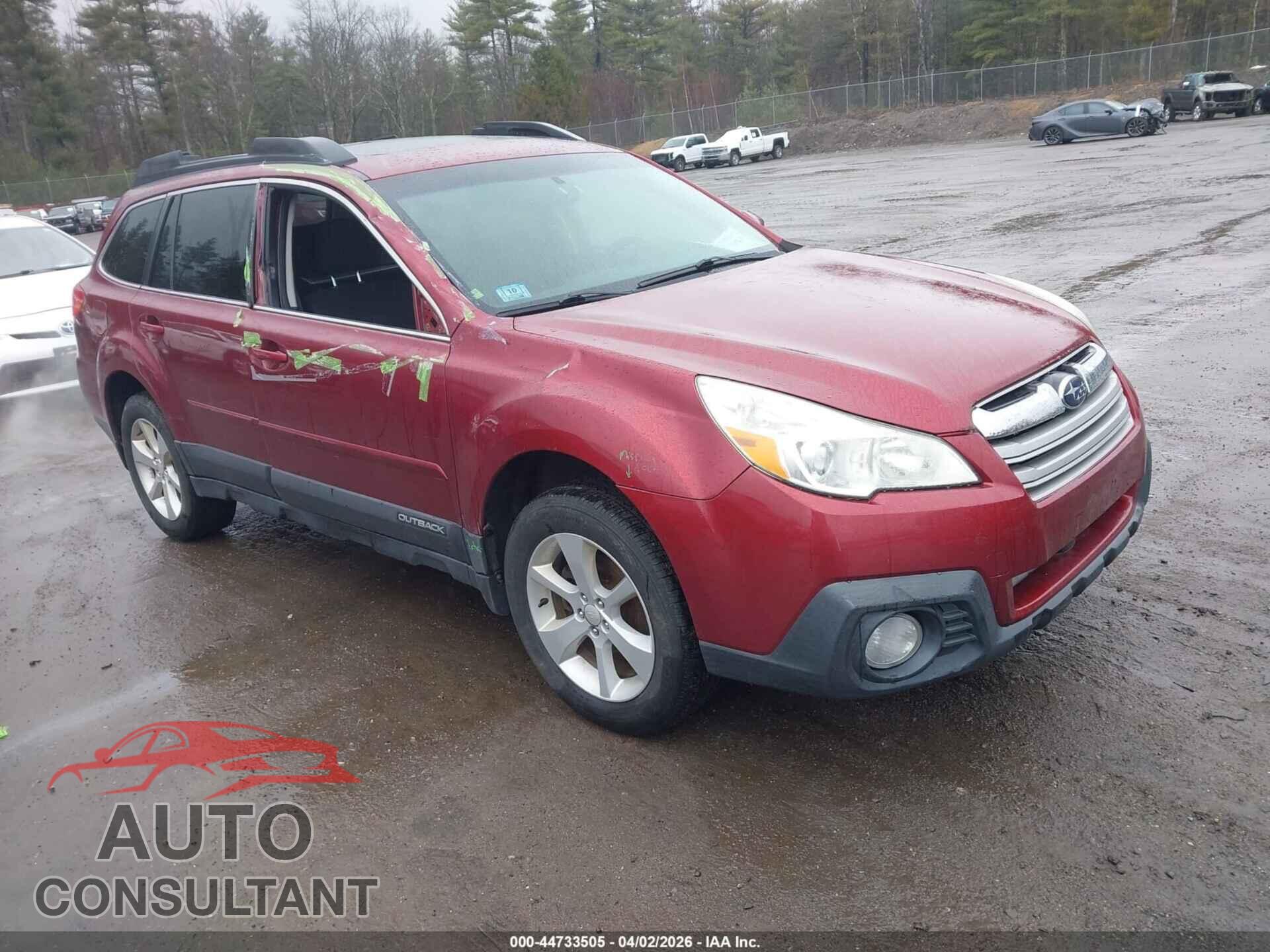 SUBARU OUTBACK 2013 - 4S4BRBGC7D3244917