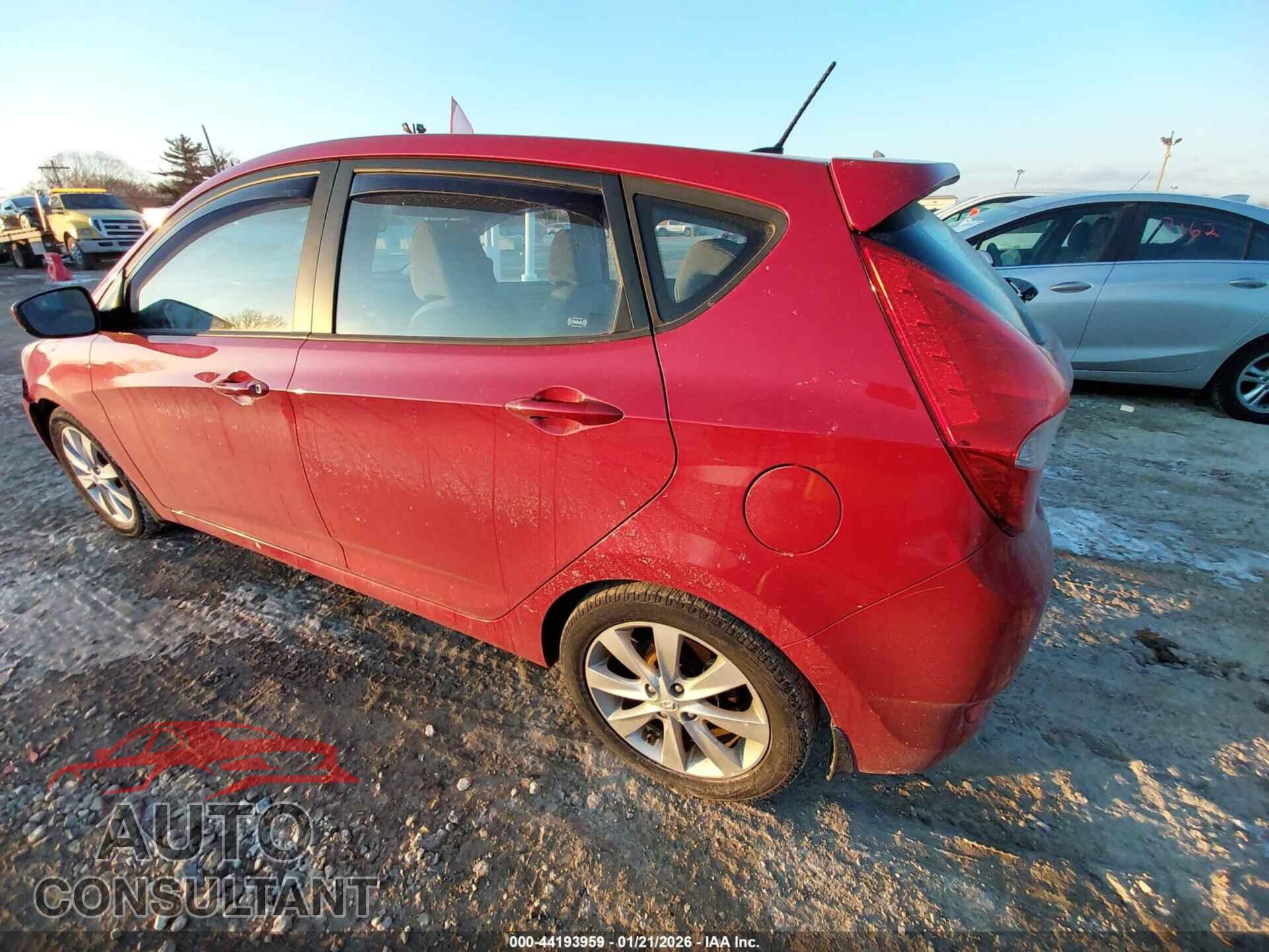 HYUNDAI ACCENT 2012 - kmhcu5ae6cu004636