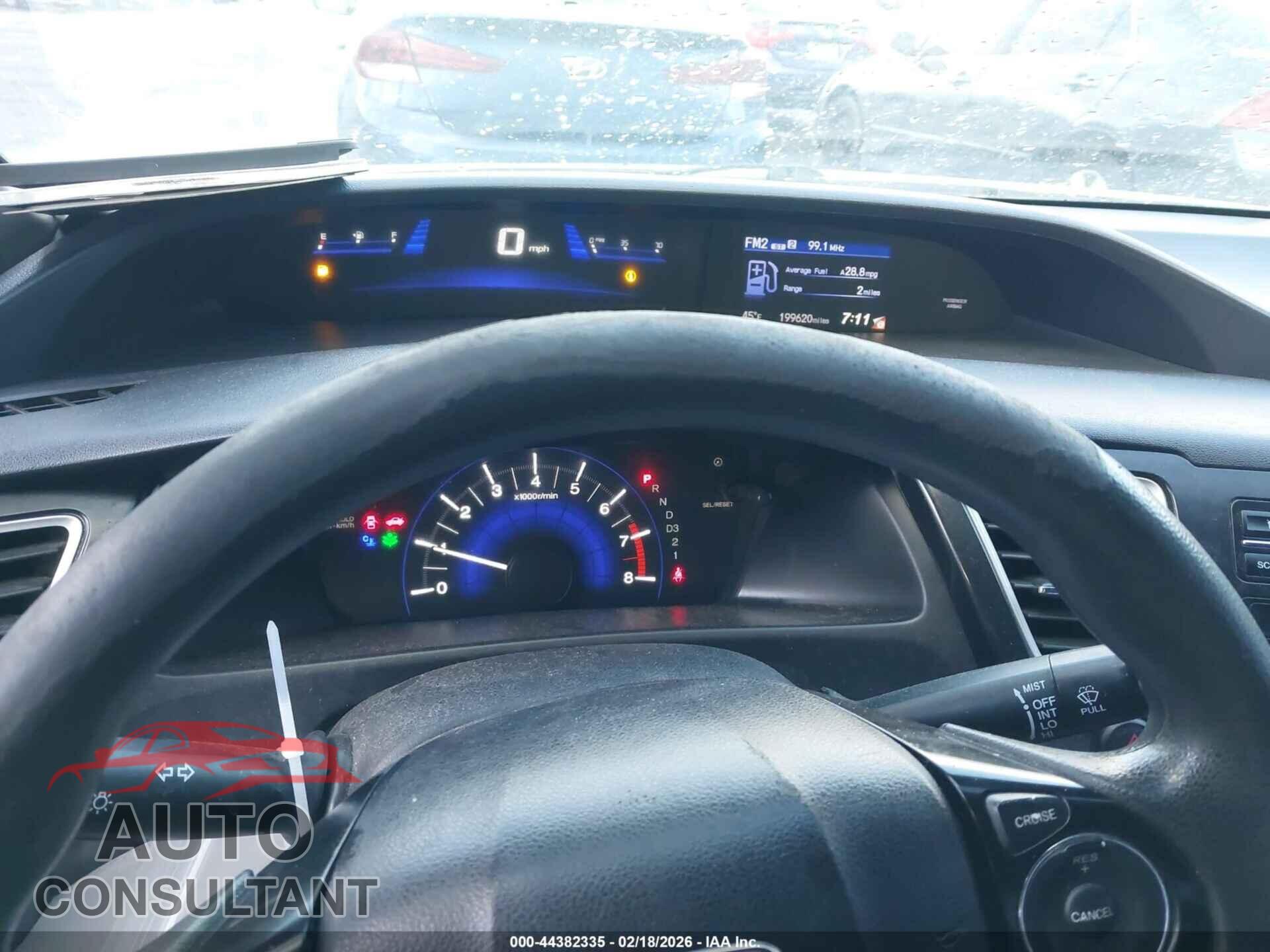 HONDA CIVIC 2013 - 19XFB2F57DE285070