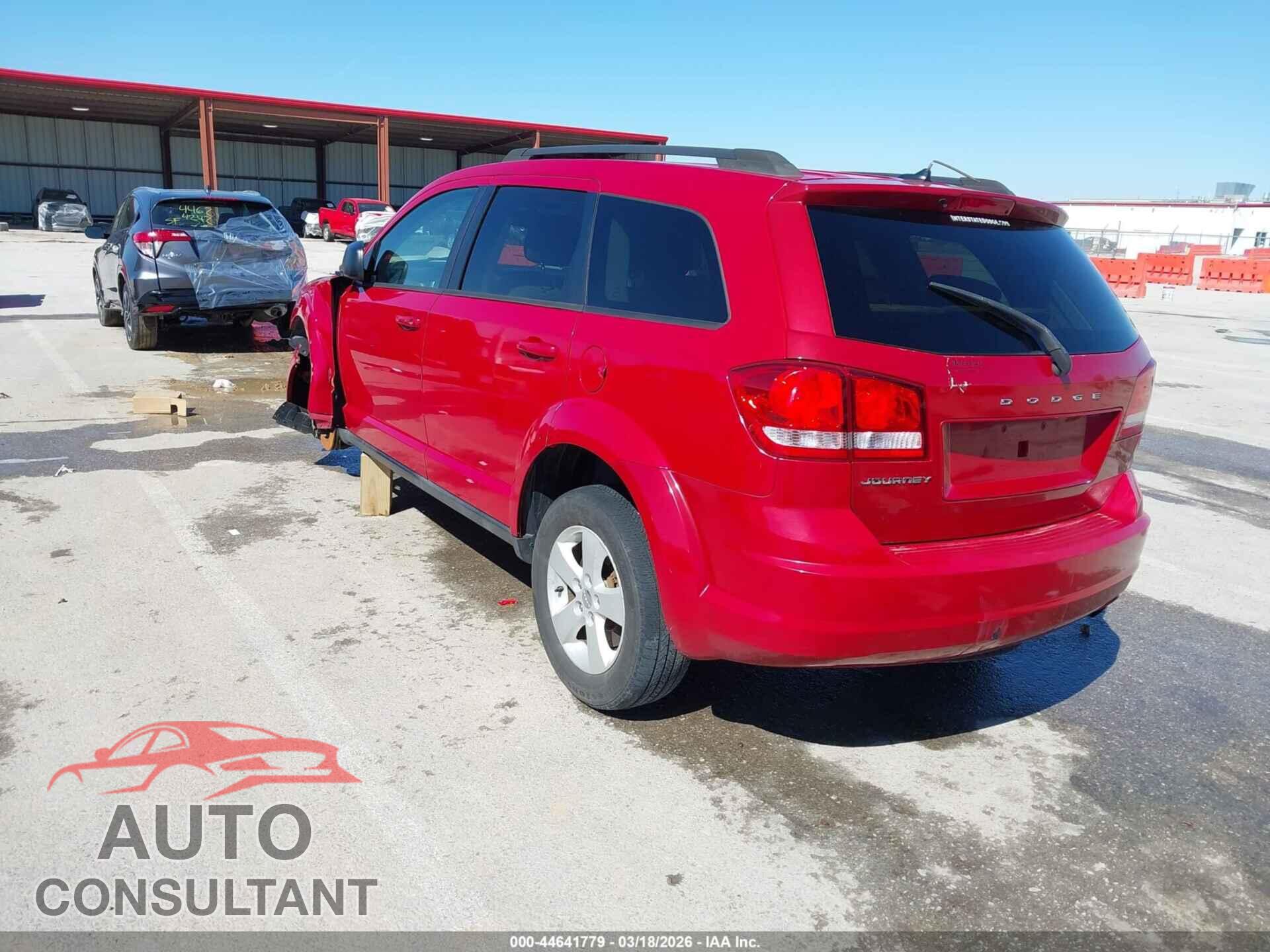 DODGE JOURNEY 2013 - 3C4PDCAB0DT529901