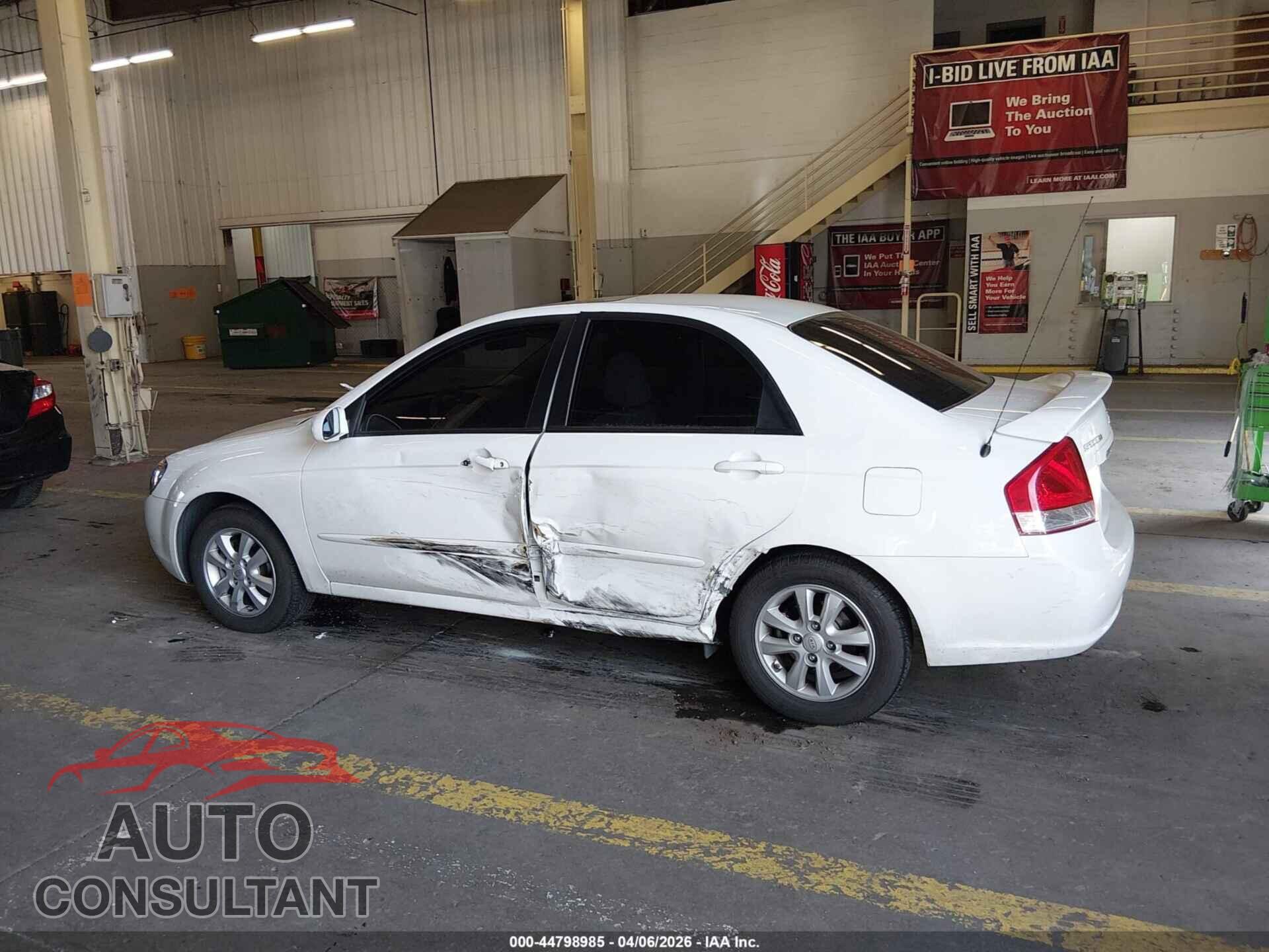 KIA SPECTRA 2009 - KNAFE221295654363