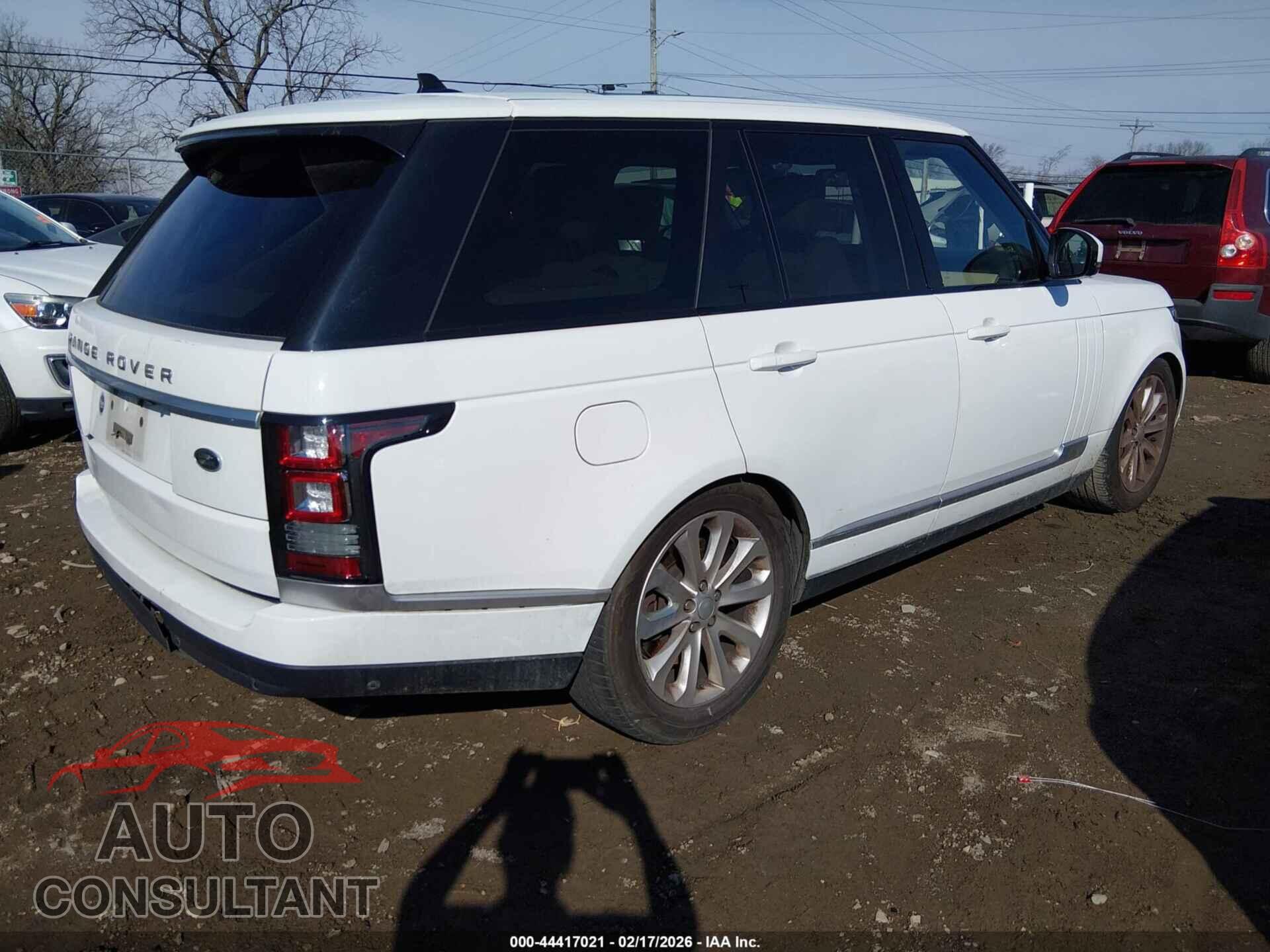 LAND ROVER RANGE ROVER 2016 - SALGS2VF0GA278962