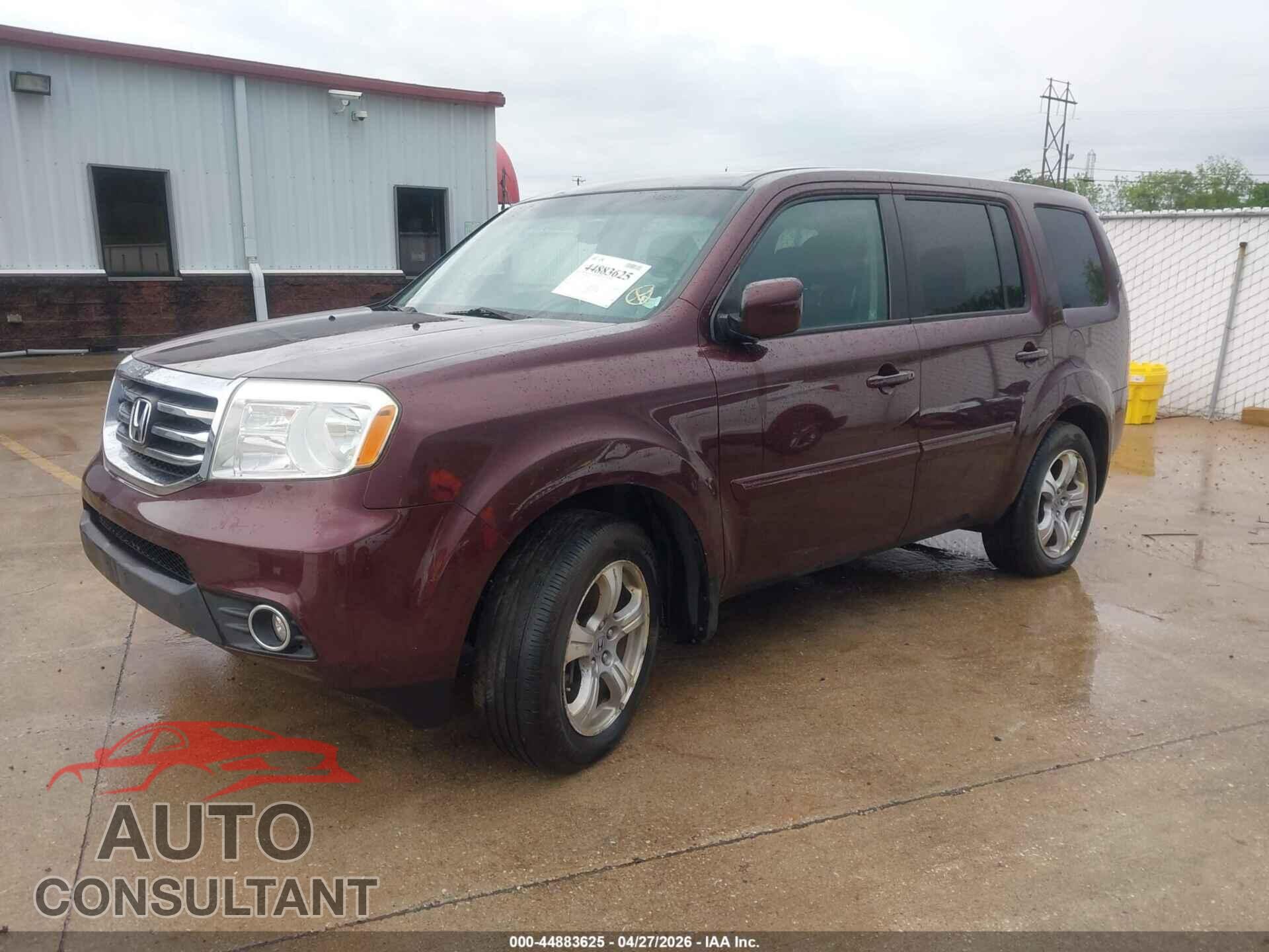 HONDA PILOT 2012 - 5FNYF4H65CB071377