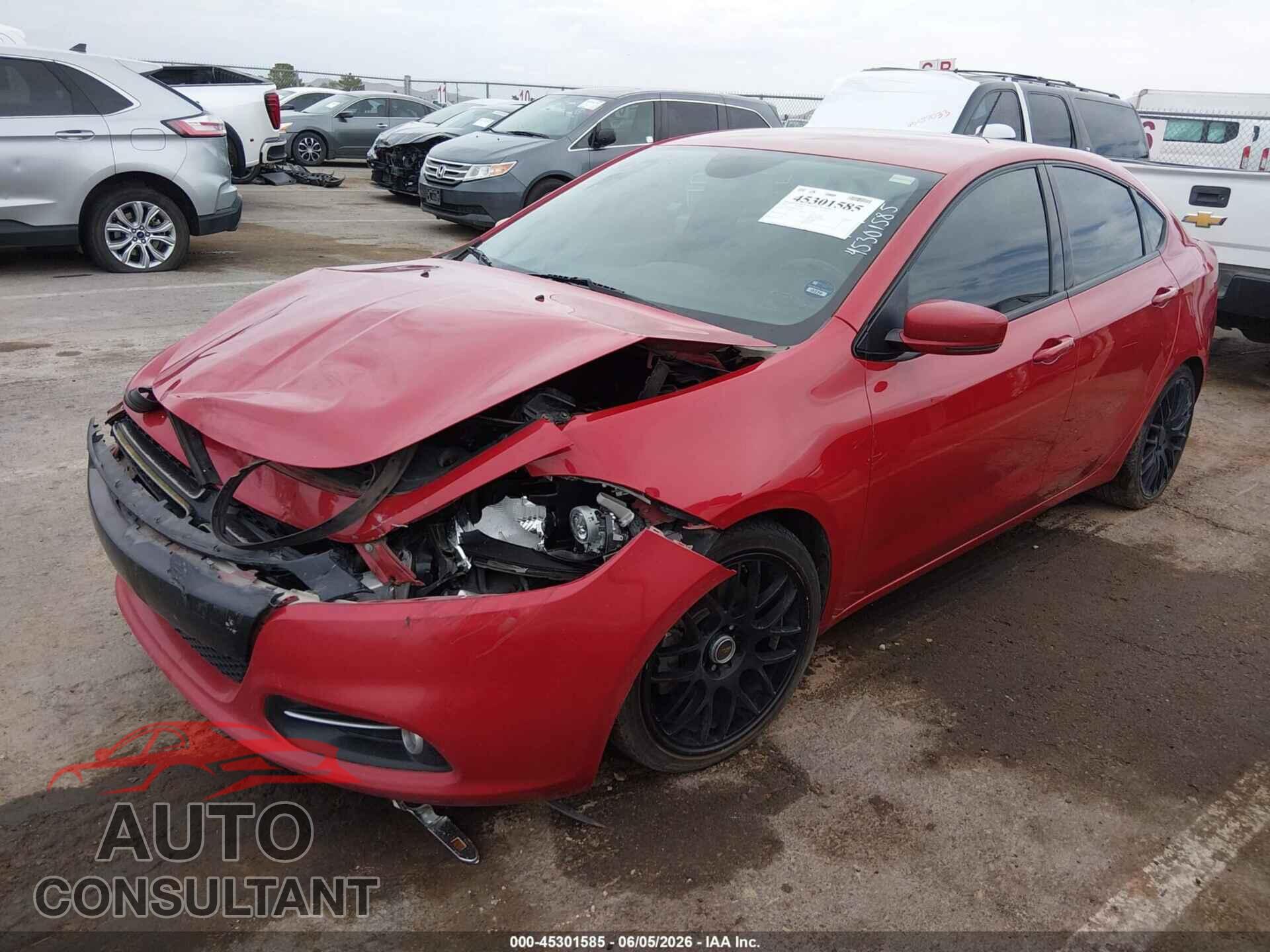 DODGE DART 2013 - 1C3CDFCB4DD326131