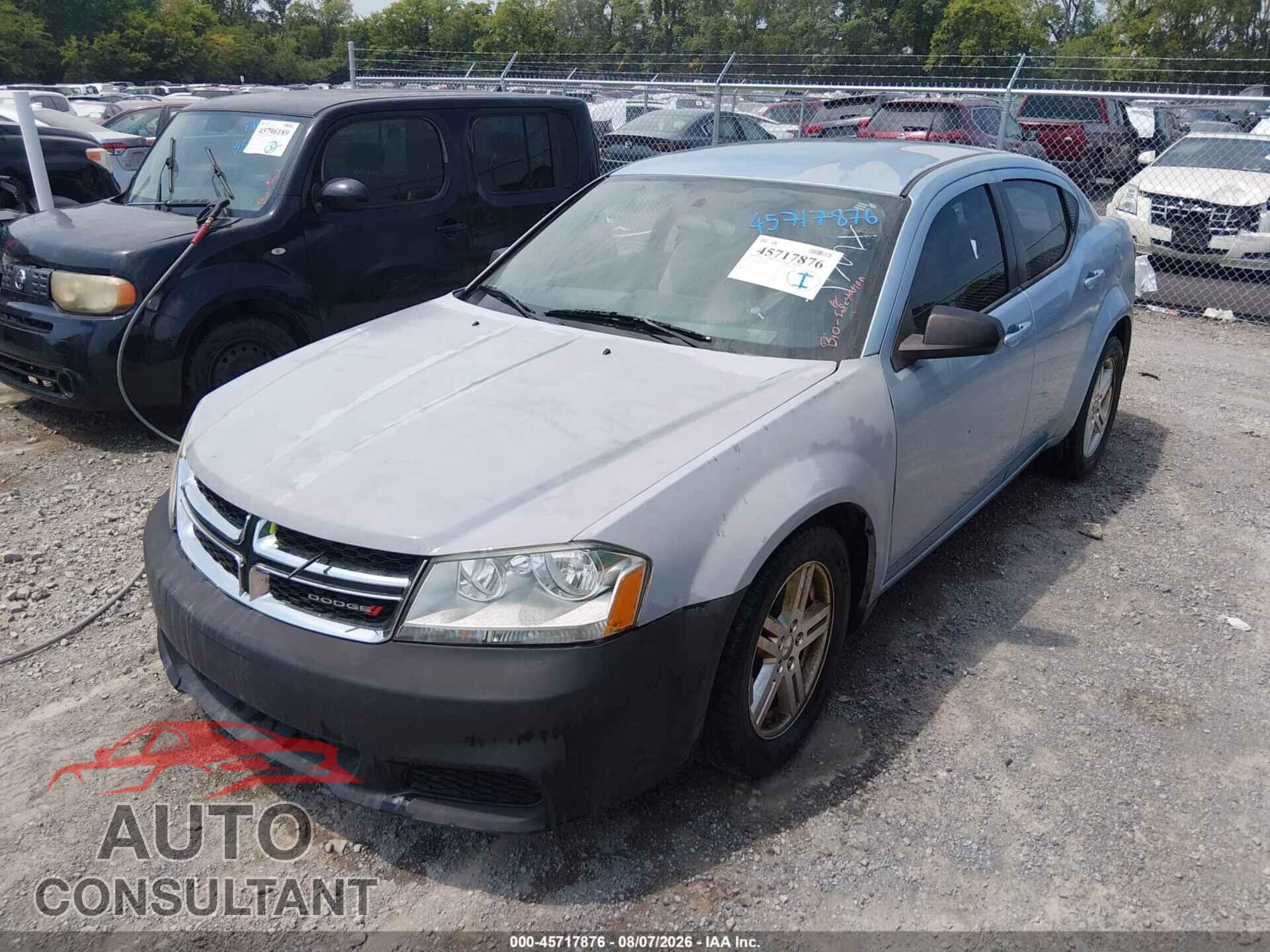 DODGE AVENGER 2013 - 1C3CDZAB6DN700835