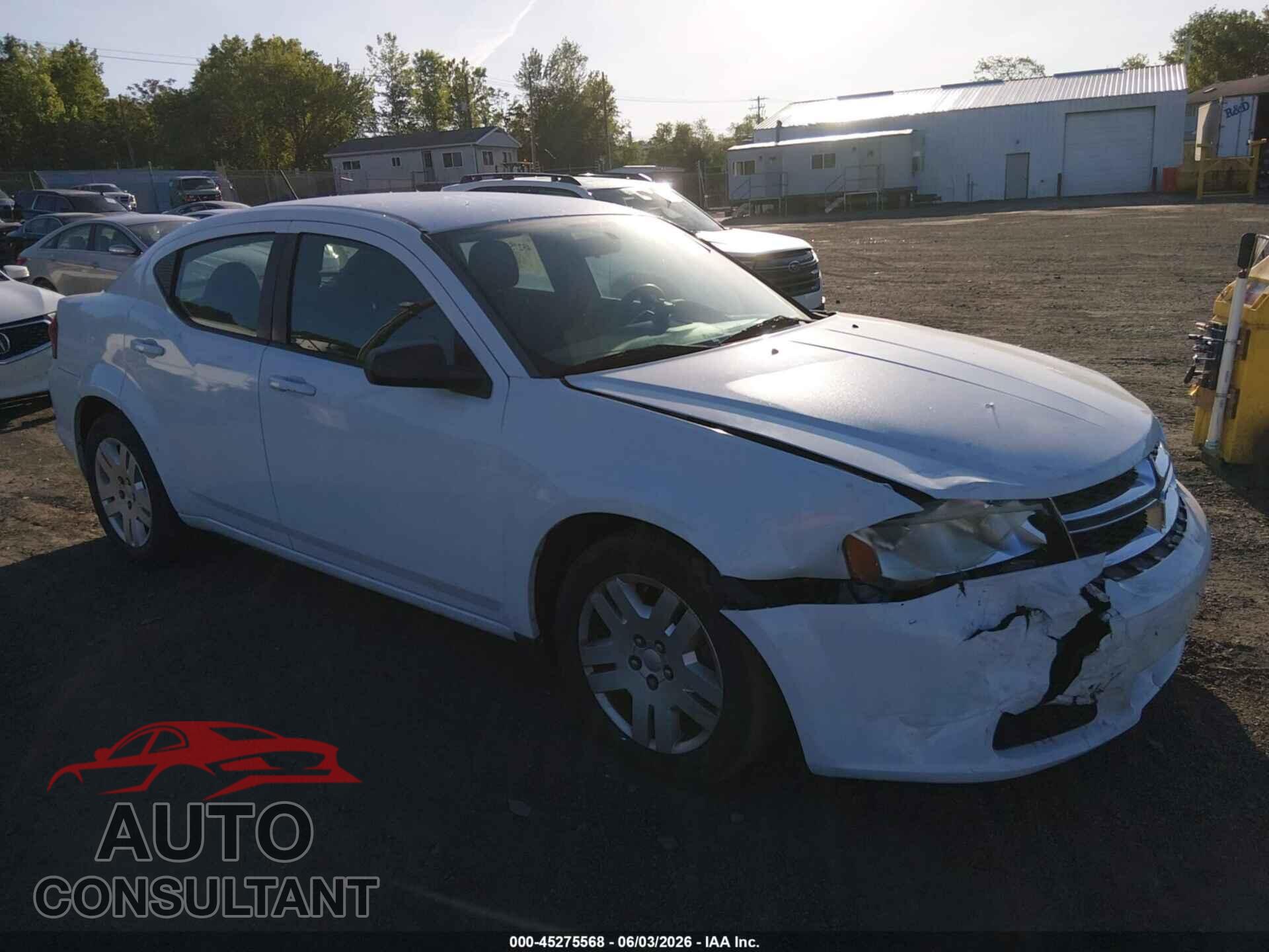 DODGE AVENGER 2013 - 1C3CDZAG9DN748664